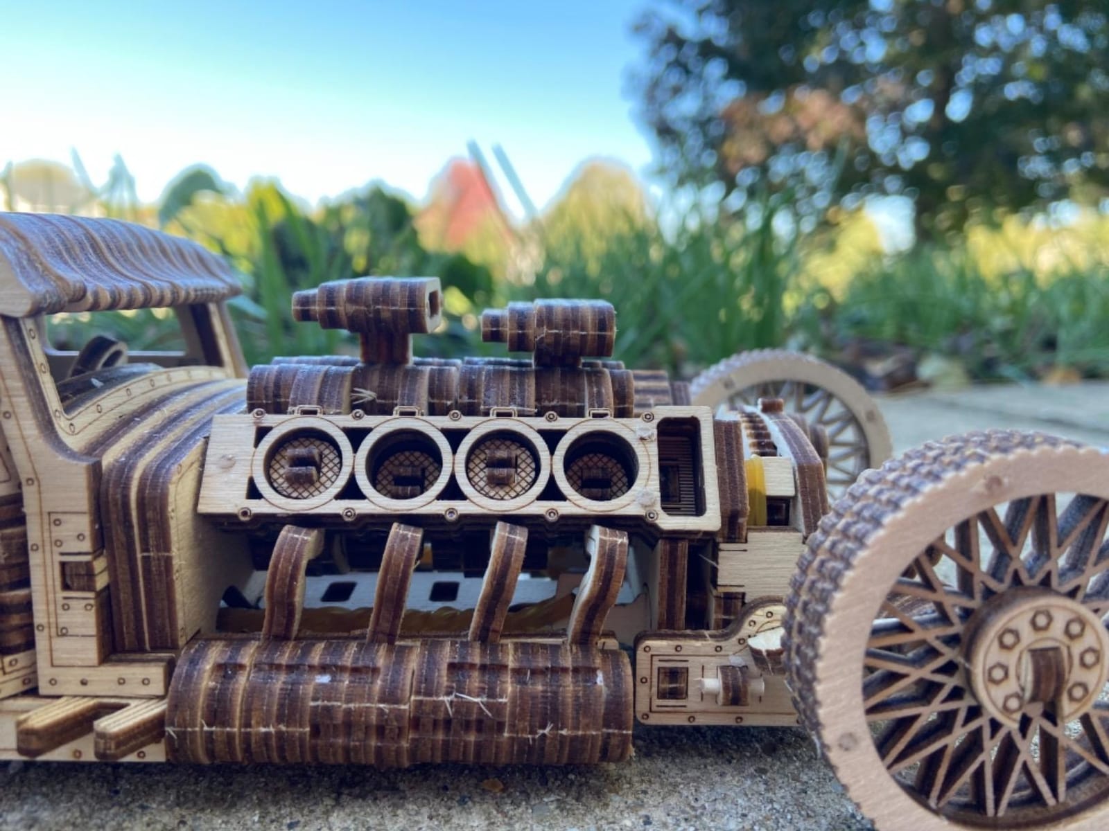Wood Trick Hot Rod Car 3D Wooden Puzzles for Adults to Build customer photo 2
