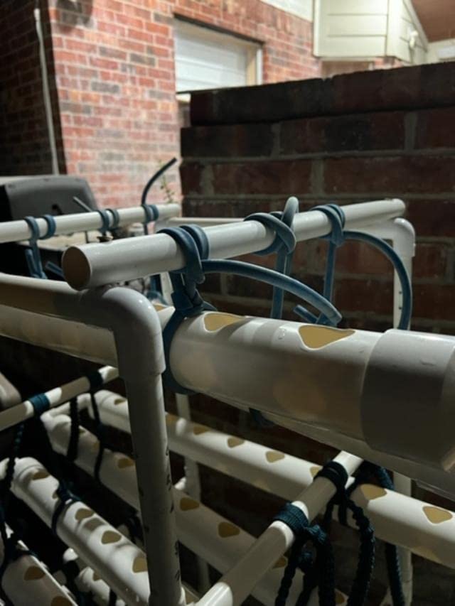 VIVOSUN Hydroponics Growing System 90 Plant Sites, 3 Layers 10 Food-Grade PVC-U Pipes Hydroponic Gardening System Grow Kit with Water Pump, Pump Timer, Nest Basket and Sponge for Leafy Vegetables customer photo 1
