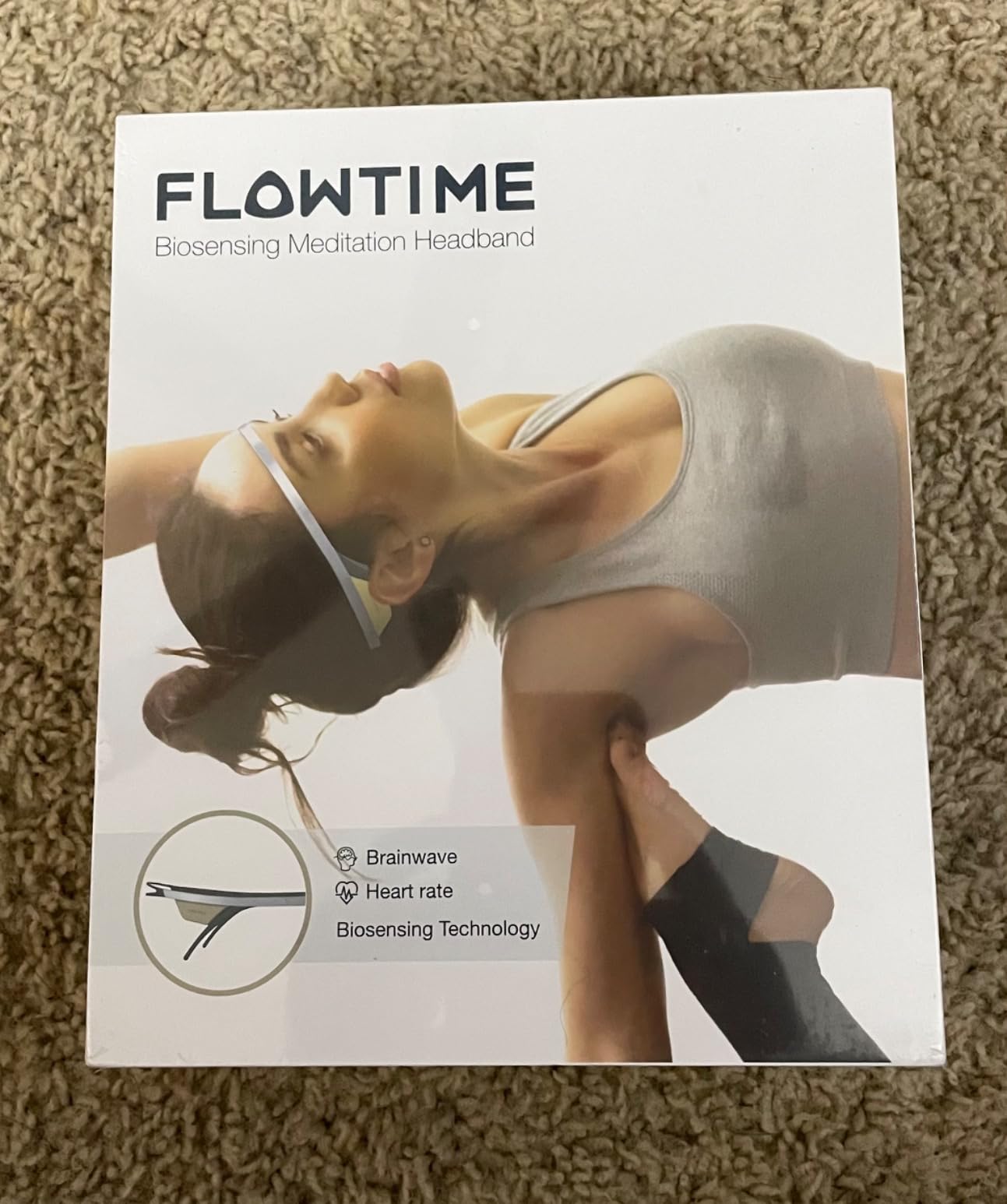 Flowtime: Biosensing Meditation Headband - Brain Tracker for Neurofeedback Training at Home - Heart Rate, Breath, HRV, Stress, Flow, Alpha, Theta, Beta, Gamma Wave Breakdowns customer photo 2