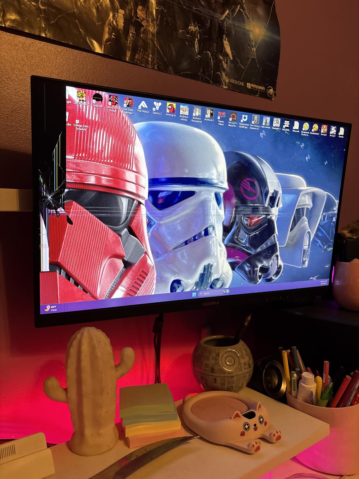 ErGear Dual Monitor Stand, Heavy Duty Adjustable Monitor Desk Mount for 2 Screens up to 32 Inches, Fully Adjustable Height, Tilt, Swivel, Rotate, Supports 17.6 lbs per Monitor Arm, Easy Installation customer photo 2