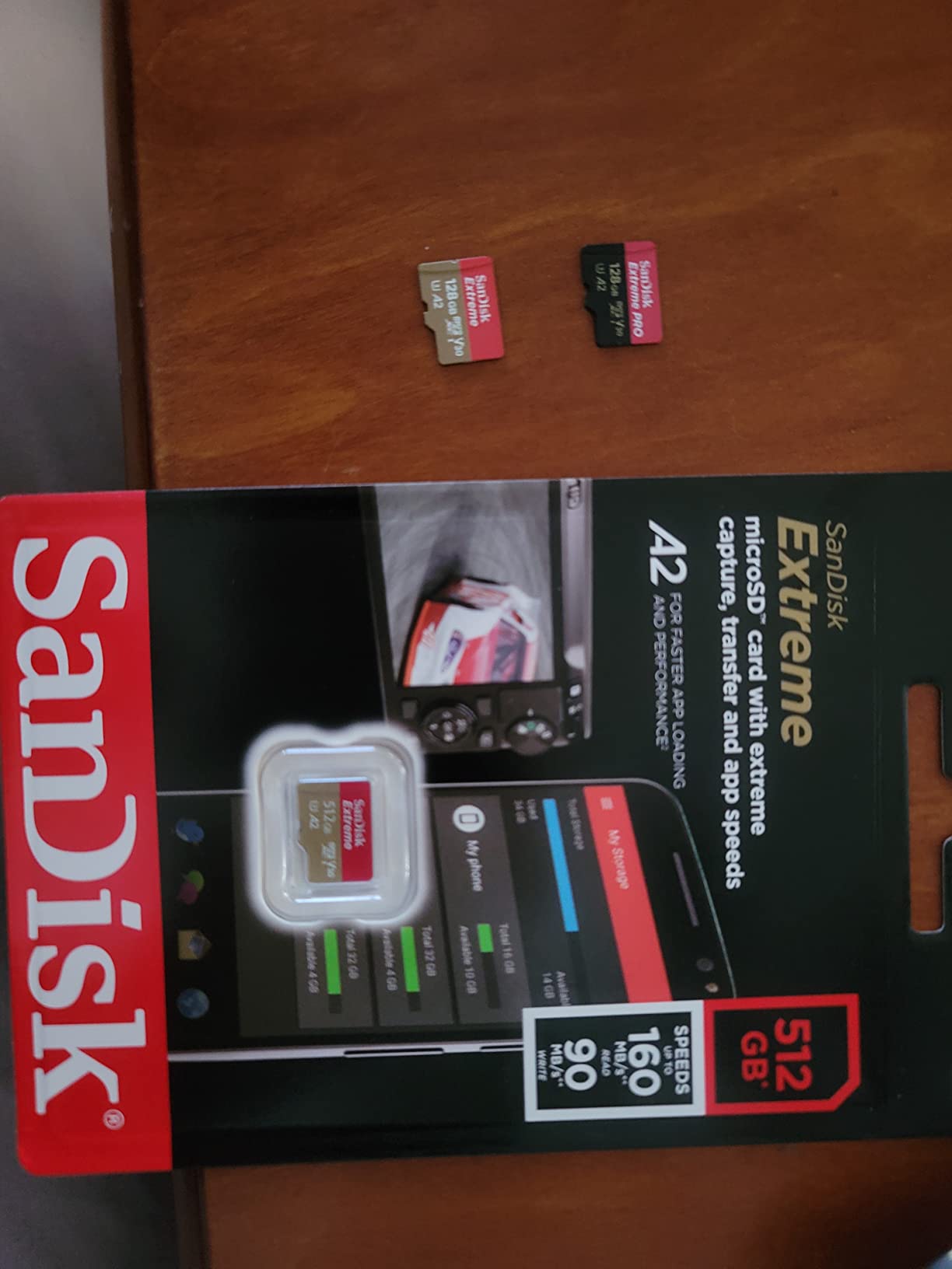 SanDisk 512GB microSDXC Extreme 160MB/s microSD Micro SD SDXC UHS 4K U3 V30 A2 C10 Class 10 SDSQXA1-512G Mobile Phone Memory Card customer photo 1