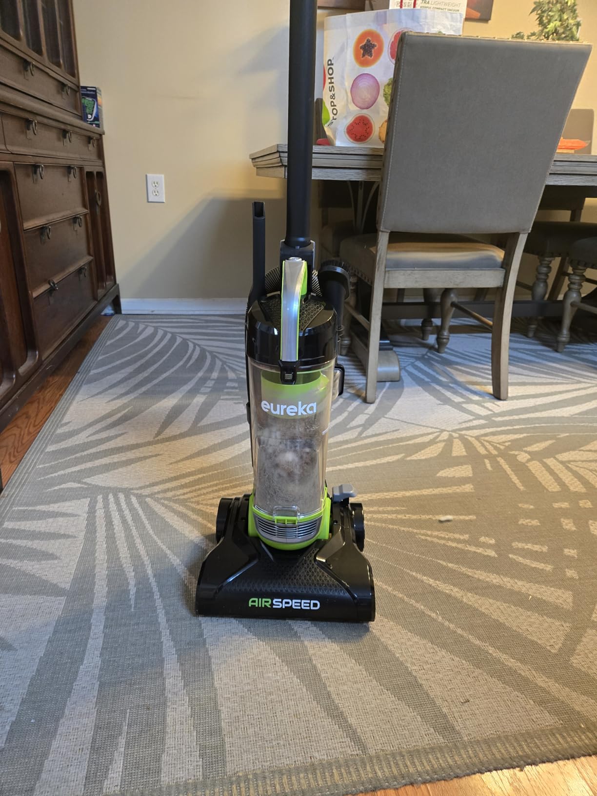 Eureka Vacuum Cleaners for Home, Airspeed Ultra-Lightweight, NEU10AE4 | Senior-Friendly 7.7 lb Pet Hair Upright Vacuum, Carpet & Hard Floor, Brush, Crevice Tool, Washable Filter, Green customer photo 2