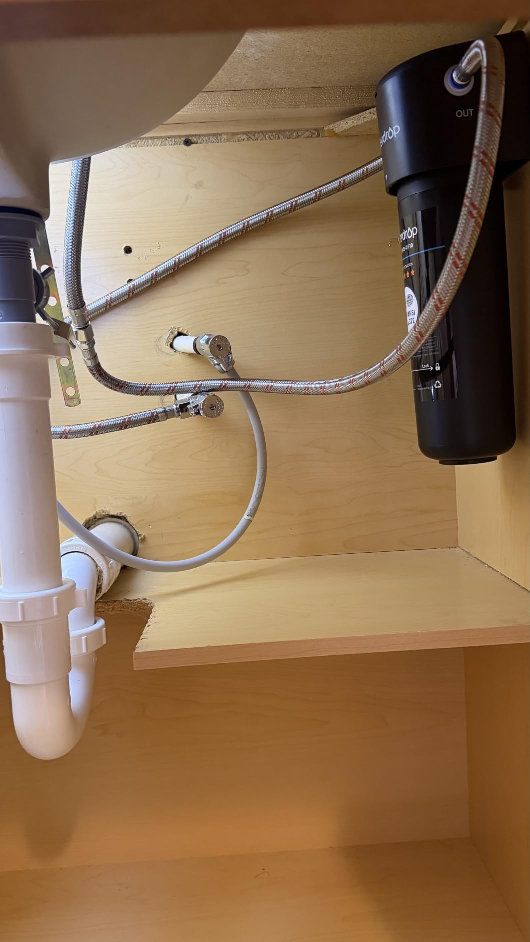 Waterdrop 10UA Under Sink Water Filter System, NSF/ANSI 42 Certified 1 Year | Reduces PFAS, PFOA/PFOS, Lead, Chlorine, Bad Taste & Odor customer photo 1