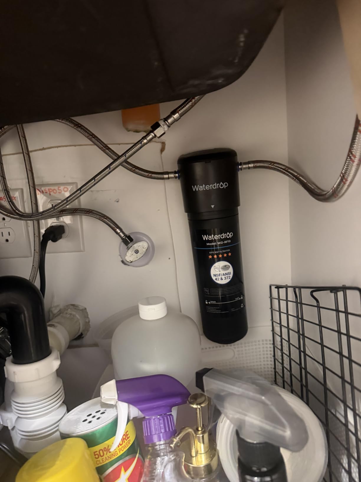 Waterdrop 10UA Under Sink Water Filter System, NSF/ANSI 42 Certified 1 Year | Reduces PFAS, PFOA/PFOS, Lead, Chlorine, Bad Taste & Odor customer photo 2