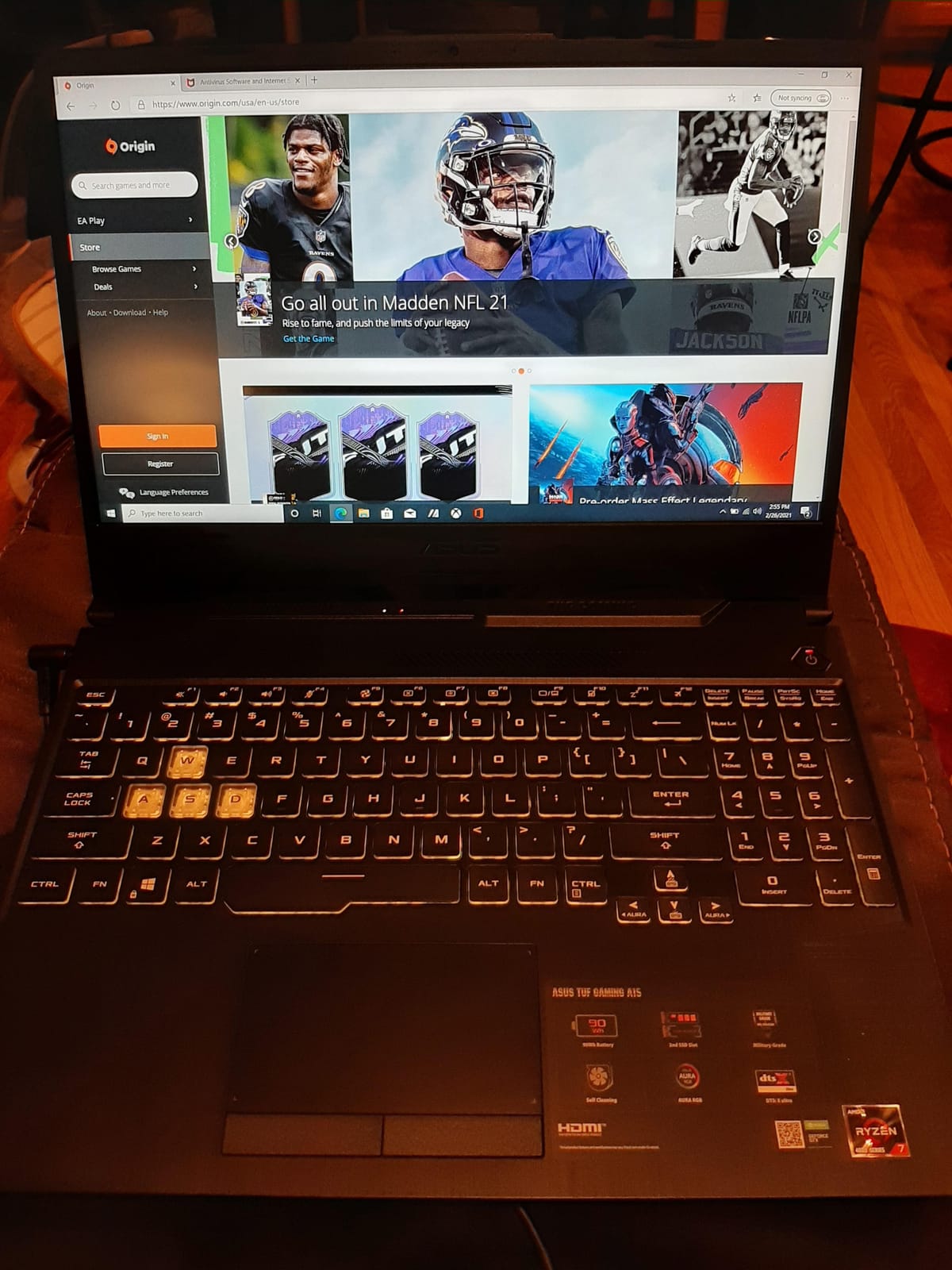 ASUS TUF Gaming A15 Gaming Laptop, 15.6