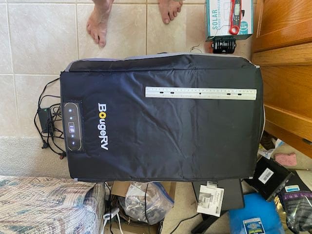 BougeRV 12V Refrigerator 53 Quart, Electric Car Cooler with MAX/ECO Mode | 12/24V DC, 45dB Quiet, -4~50F, 3-level Battery Protection for Truck, RV, Camping, Use as freezer or refrigerator customer photo 1