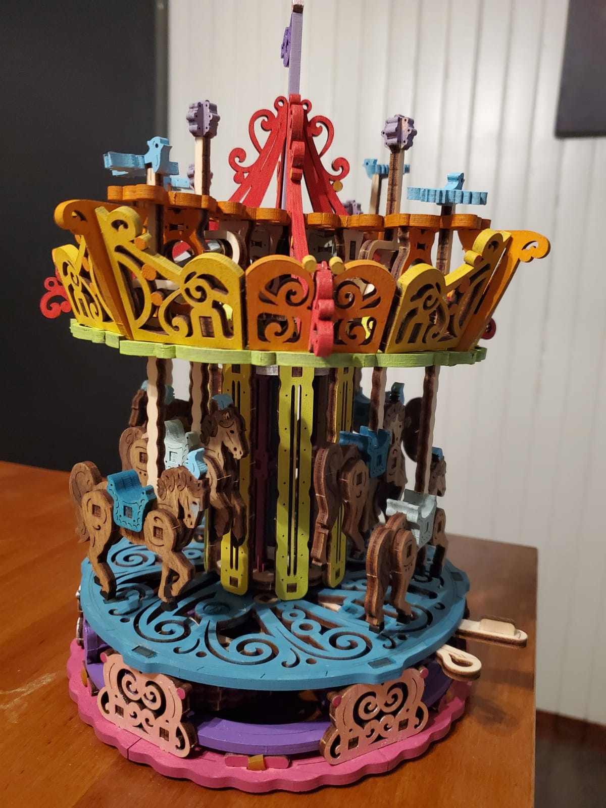 UGEARS Carousel 3D Wooden Puzzles for Adults - Mechanical 3D Model Self-Assembling Craft DIY Kit Adult 3D Puzzle Gift, Wooden Model Kits for Adults customer photo 1