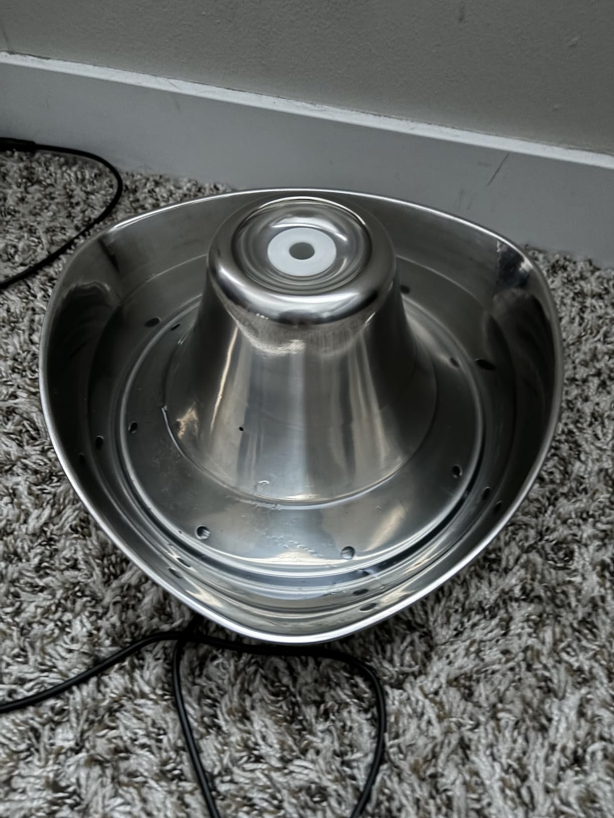 PetSafe Seaside Stainless Cat & Dog Fountain, 60 oz, 2 Filters & Pump | 60 Oz Capacity, 360-Degree Flow, Triple-Filter with 2.5x More Activated Carbon, Scratch/Rust-Resistant Stainless Steel customer photo 2
