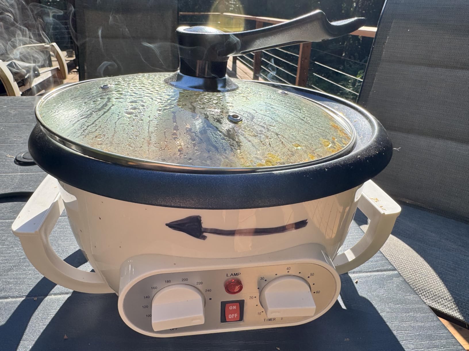 Coffee Roaster Machine for Home Use, 110V Coffee Bean Roaster with Timer | 1200W Electric Roasting Machine for Peanut Nuts customer photo 1