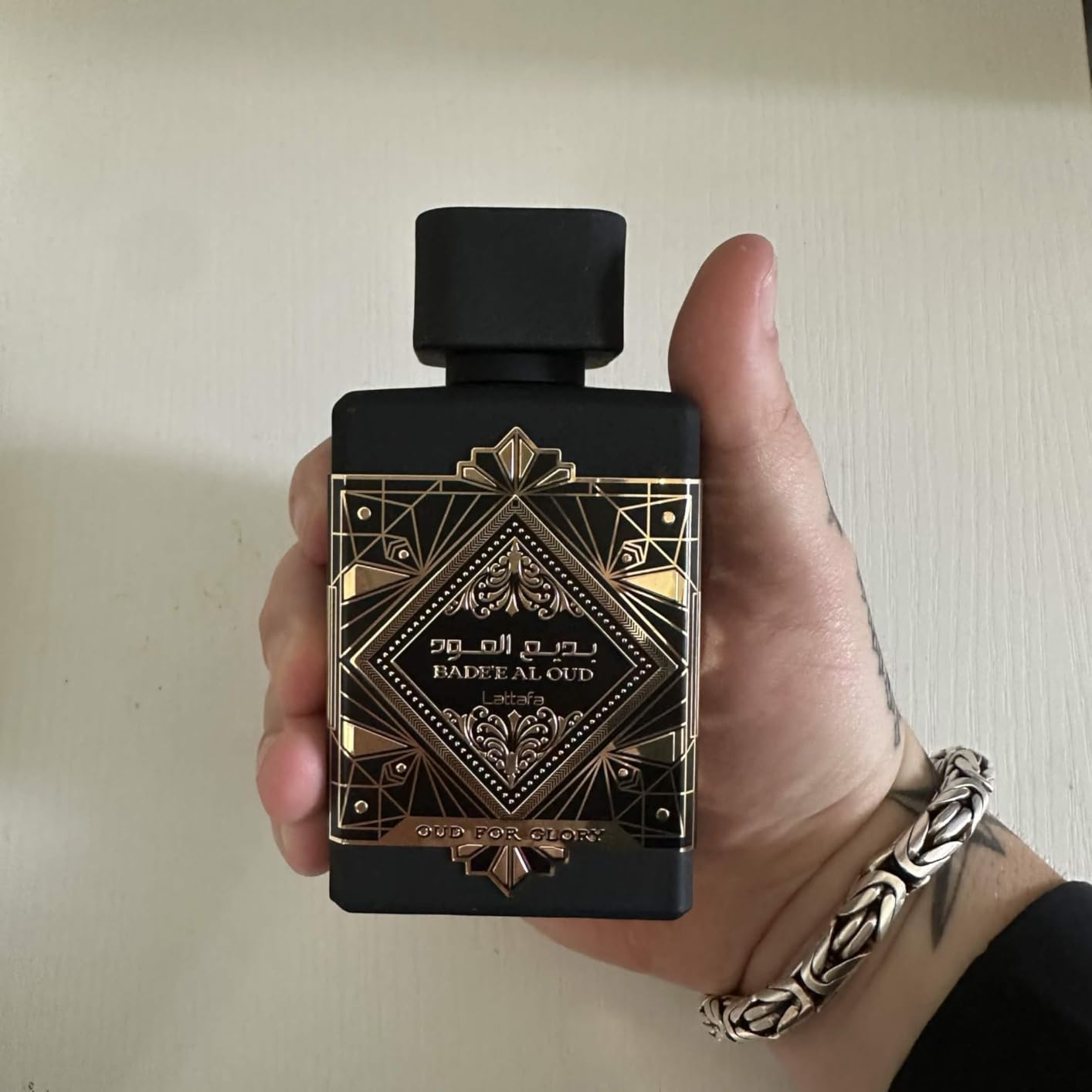 Lattafa Perfumes Bade'e Al Oud, Oud for Glory for Unisex Eau de Parfum Spray, 3.4 Ounce customer photo 2