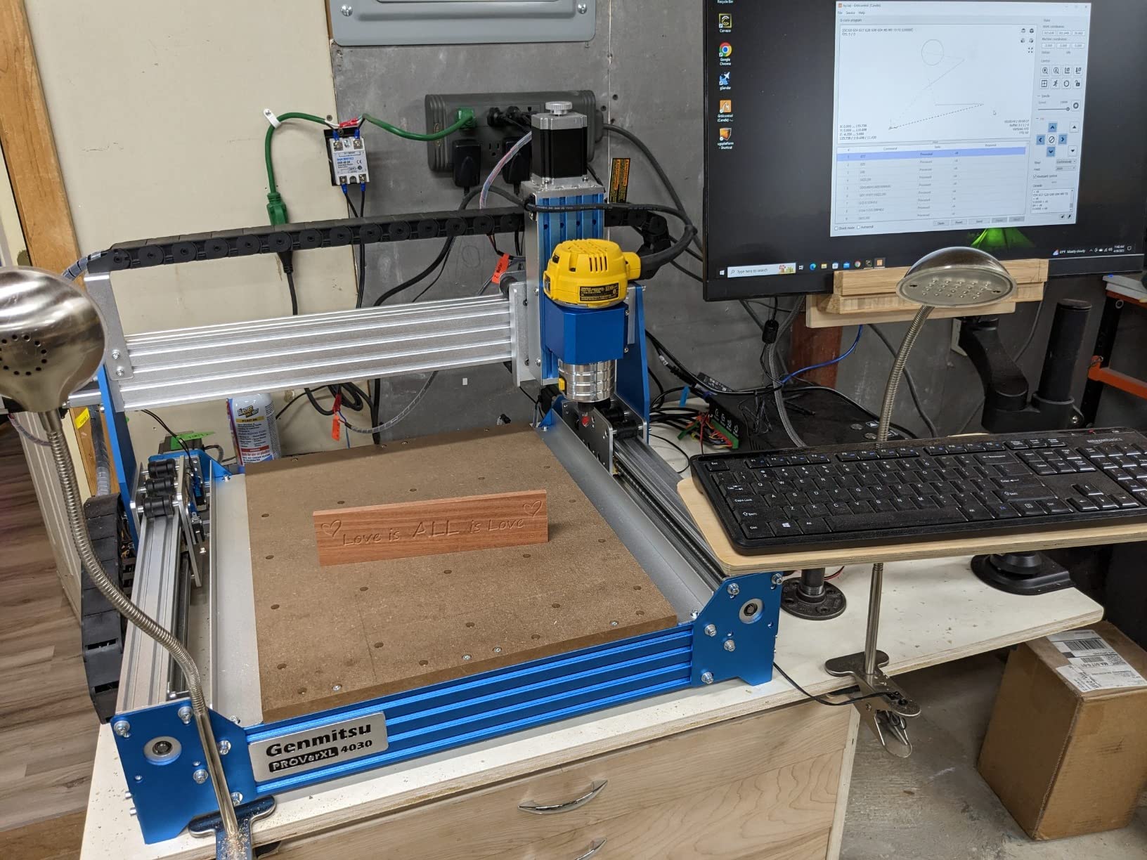Genmitsu PROVerXL 4030 CNC Router Machine for Wood & Metal | 3-Axis Milling & Engraving Machine for Acrylic & MDF Carving Arts Crafts DIY Design, 15.7''x11.8''x4.3'' Working Area customer photo 2