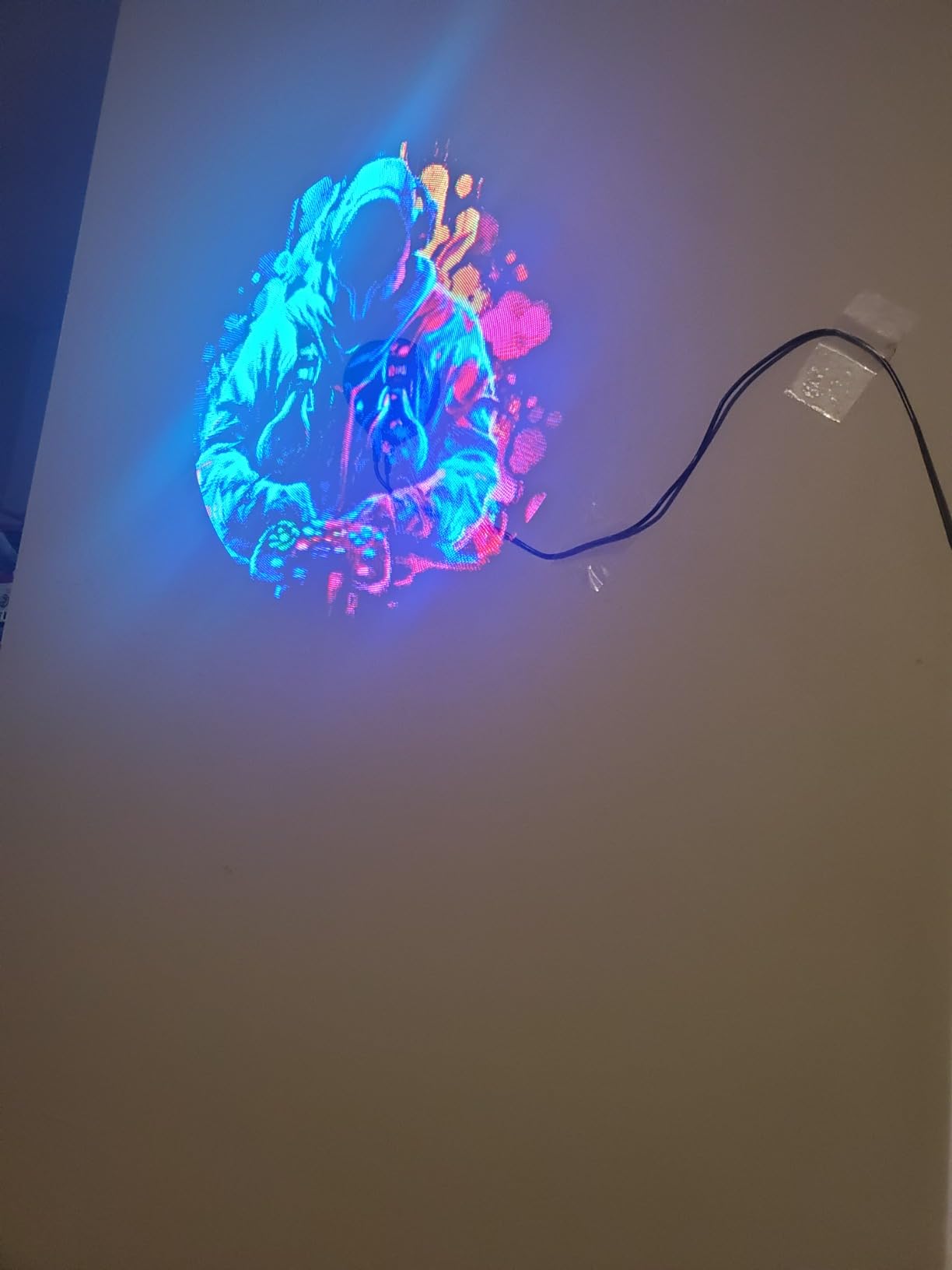3DHologramFan, 42CM 3DHologramfan Projector HD LED Holographic Christmas Tree Advertising Display with Remote and Bluetooth and WiFi,1500 Video Library and for Business,Bar,Halloween Missyou 16.5 Inch customer photo 1