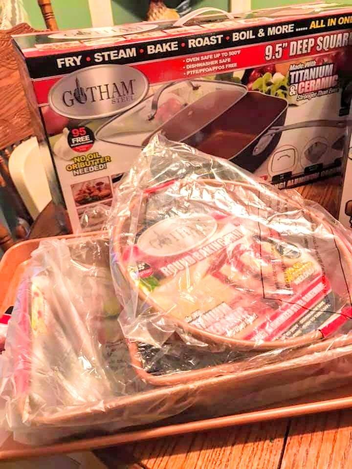 Gotham Steel 12 Pc Ceramic Cookware Set Nonstick, Ceramic Pots and Pans Set Non Stick with Steamer, Non Toxic PFOA PFOS Free, Oven & Dishwasher Safe, Copper customer photo 1