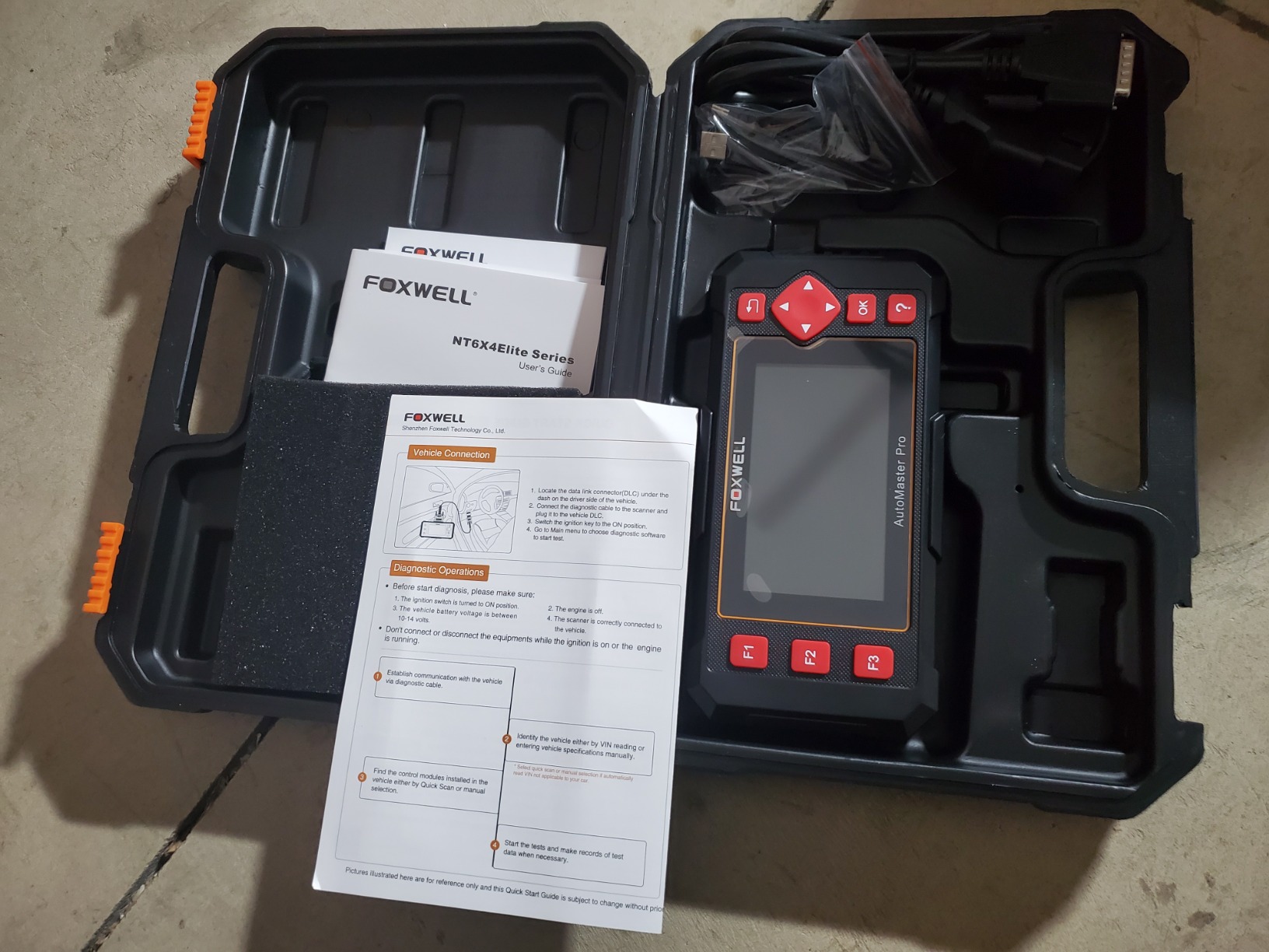 FOXWELL Car Scanner NT604 Elite OBD2 Scanner ABS SRS Transmission | Check Engine Code Reader for Cars and Trucks with Live Data customer photo 2