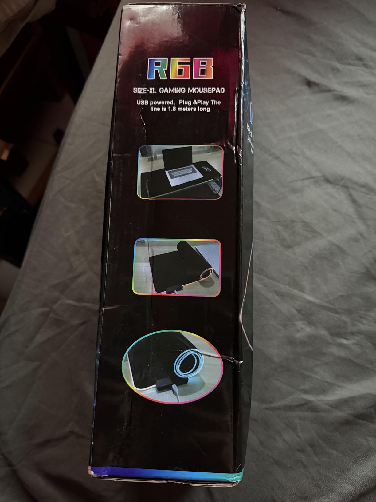 RGB Mousepad Led Mouse Pad, Large Mouse Pad, Led and Big Mouse mat customer photo 2