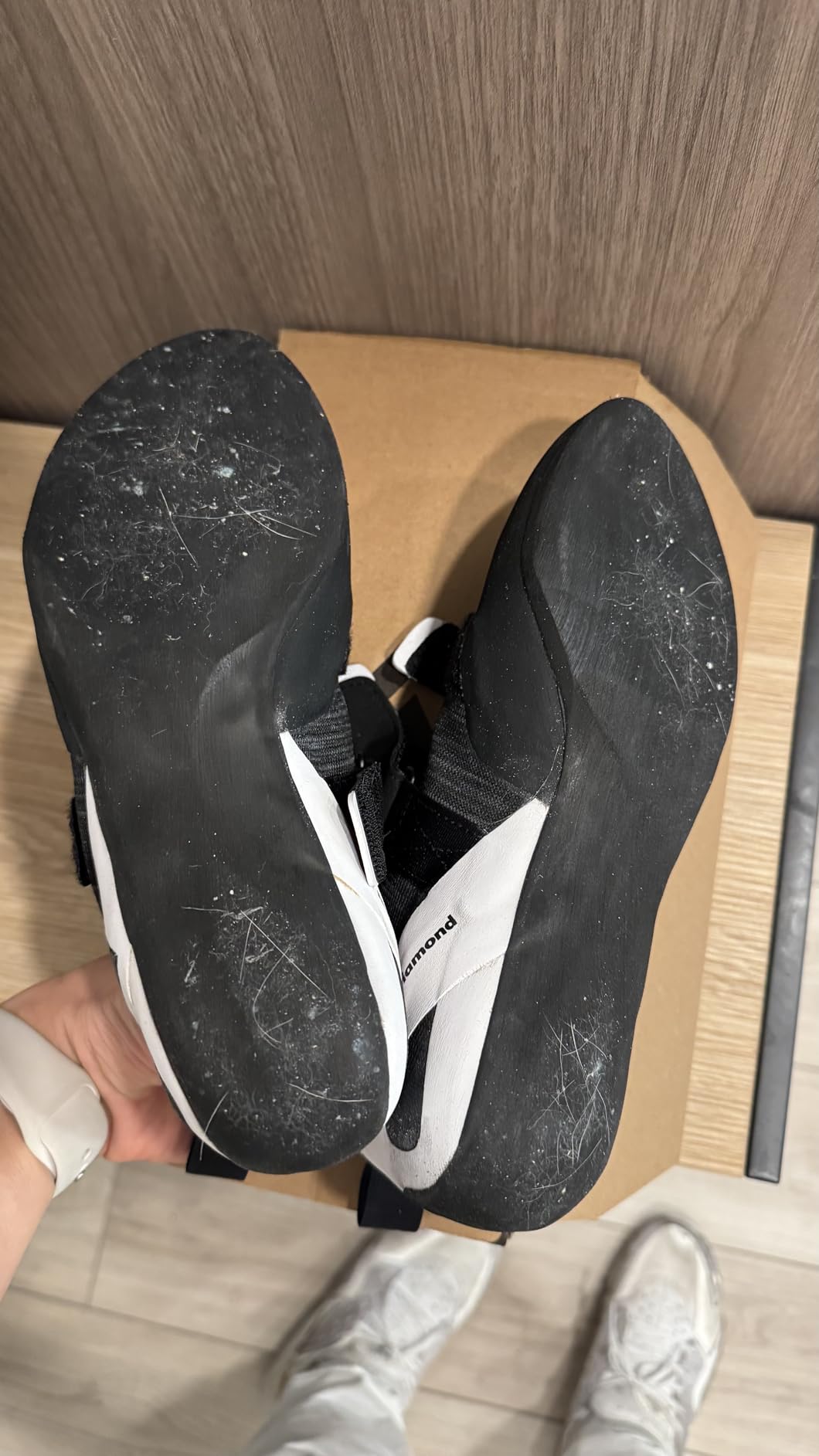 BLACK DIAMOND Men's Momentum Lace or Strap Rock Climbing Shoes, Gym/Outdoor | Engineered Knit upper, sticky rubber for edging and smearing, neutral last for gym, bouldering, sport routes, and crag days customer photo 2