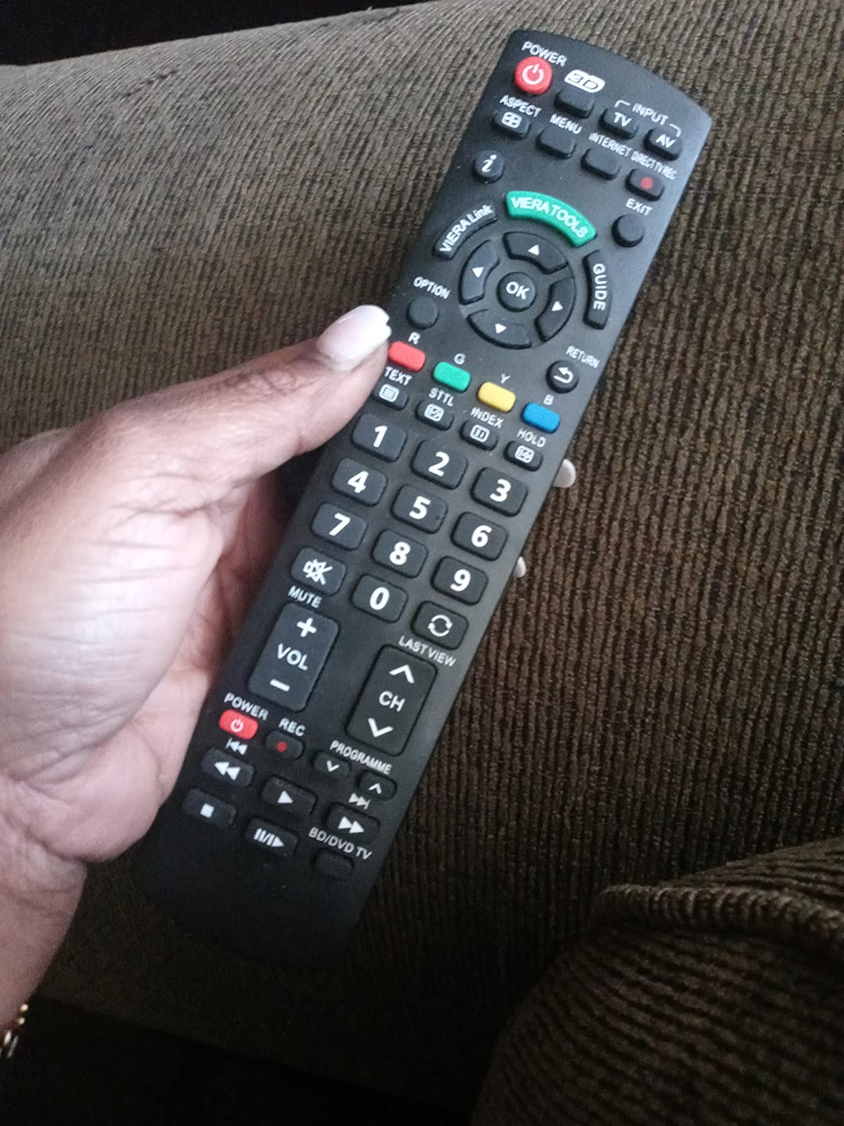 Universal Remote Control for Panasonic TV Remote Control Works for All Panasonic Plasma Viera HDTV 3D LCD LED TV/DVD Player/AV Receiver - No Program Needed customer photo 1