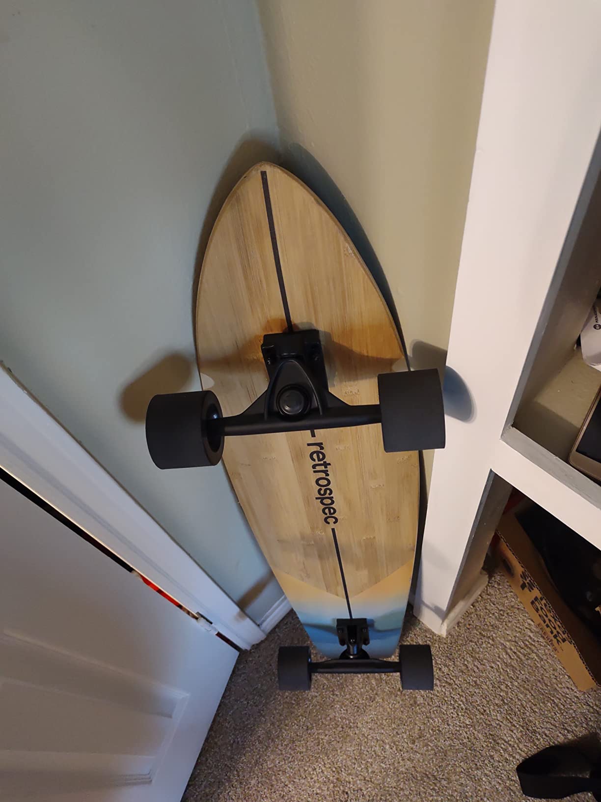 Retrospec Zed Pintail & Cruiser Longboard Adult Skateboard - 44in Bamboo & Canadian Maple Deck with ABEC-7 Bearings, 70mm PU Wheels for Commuting & Carving customer photo 2