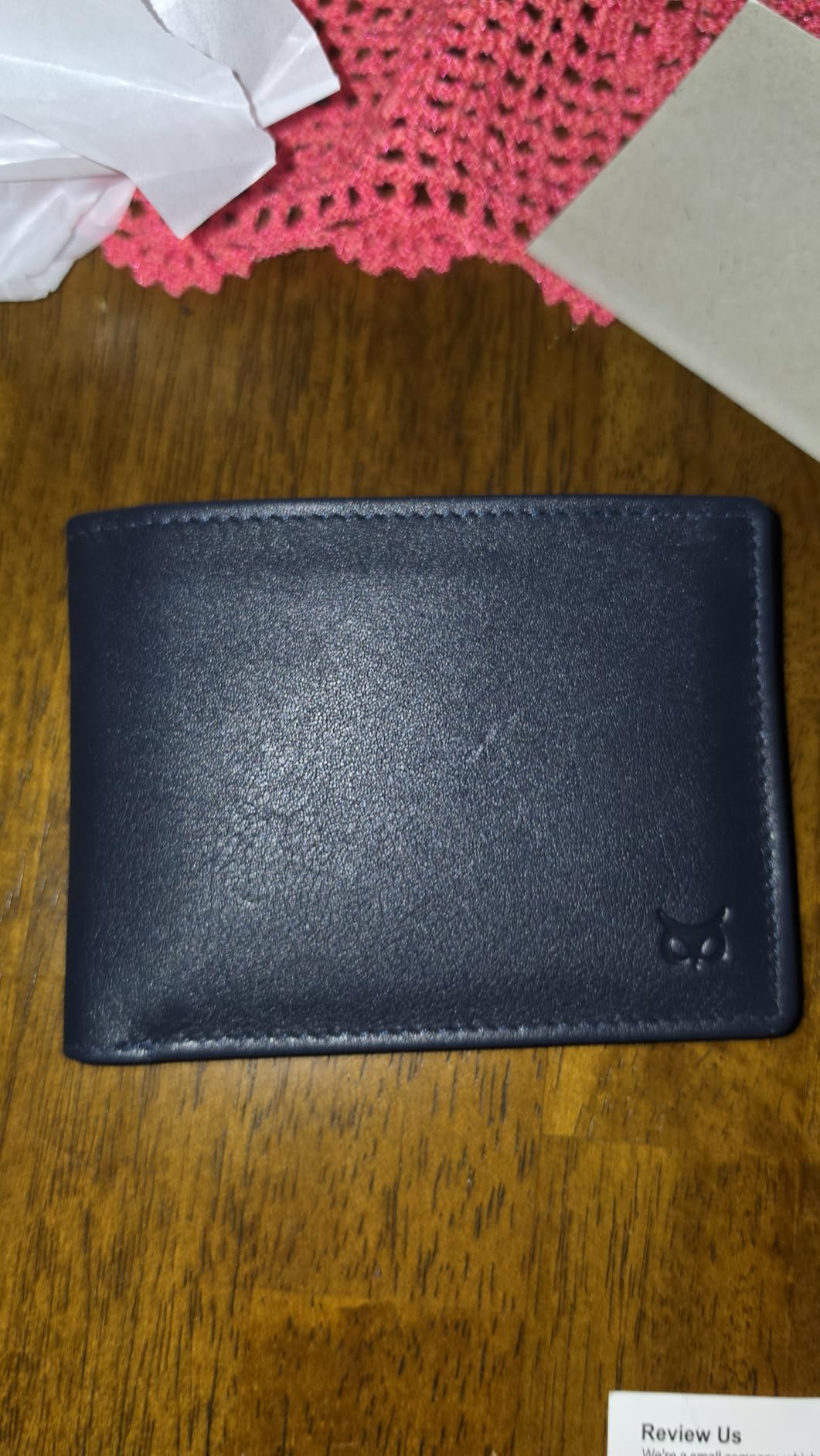 Real Leather Mens Bifold Wallet RFID Blocking Slim Minimalist Front Pocket - Thin & Stylish with ID Window in Gift Box (Crazy Horse, Coffee) customer photo 1