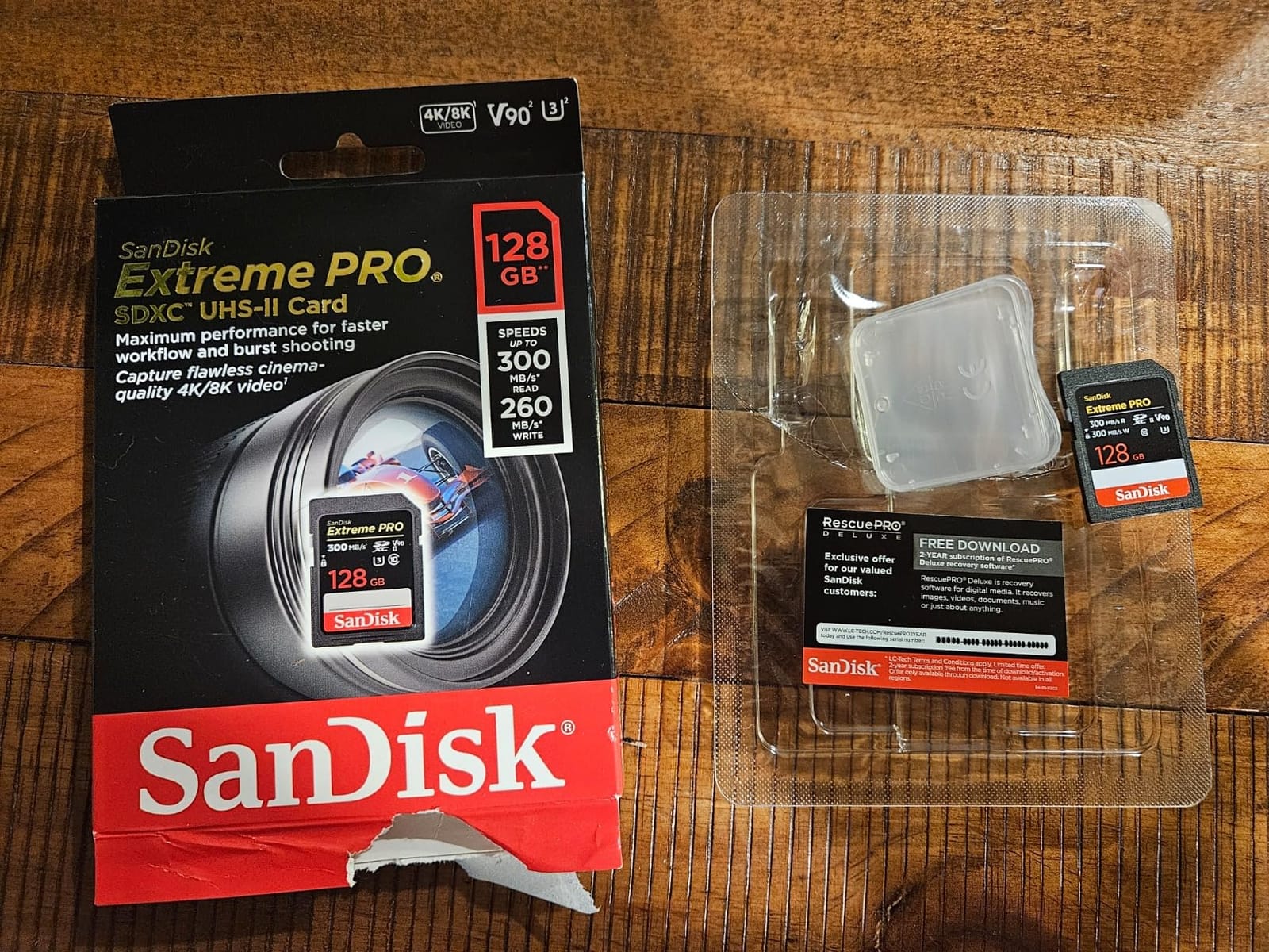 SanDisk 128GB Extreme PRO SDXC UHS-II Memory Card - C10, U3, V90, 8K, 4K, Full HD Video, SD Card - SDSDXDK-128G-GN4IN customer photo 1