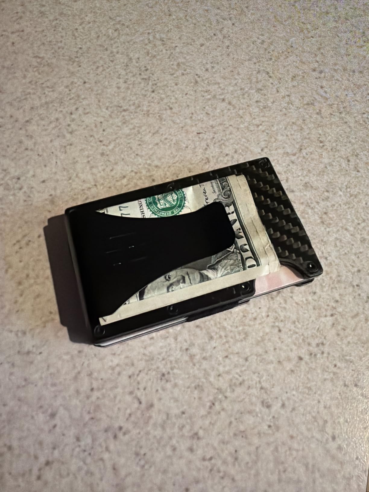 Wallet for Men - Slim RFID Blocking Metal Wallet with Money Clip, Minimalist Front Pocket Credit Card Holder, Small Mens Wallet customer photo 2