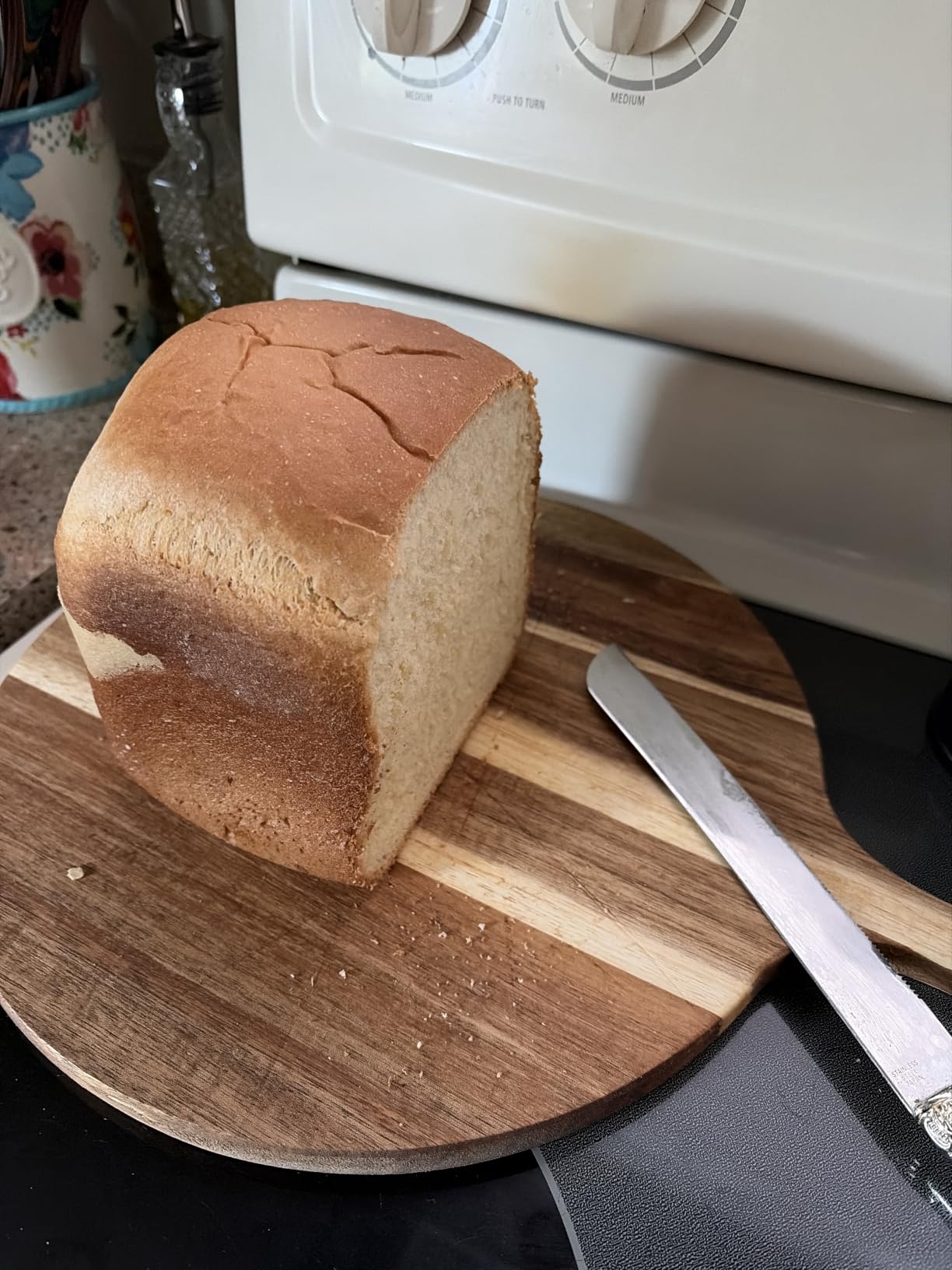 Neretva Bread Maker, 20-IN-1 2LB Bread Machine Dual Heater Bread Maker Machine Automatic with Nonstick Ceramic Pan, 15H Timer & 1H Keep Warm Set, Low Noise, Stainless Steel Breadmaker Recipe-Green customer photo 1