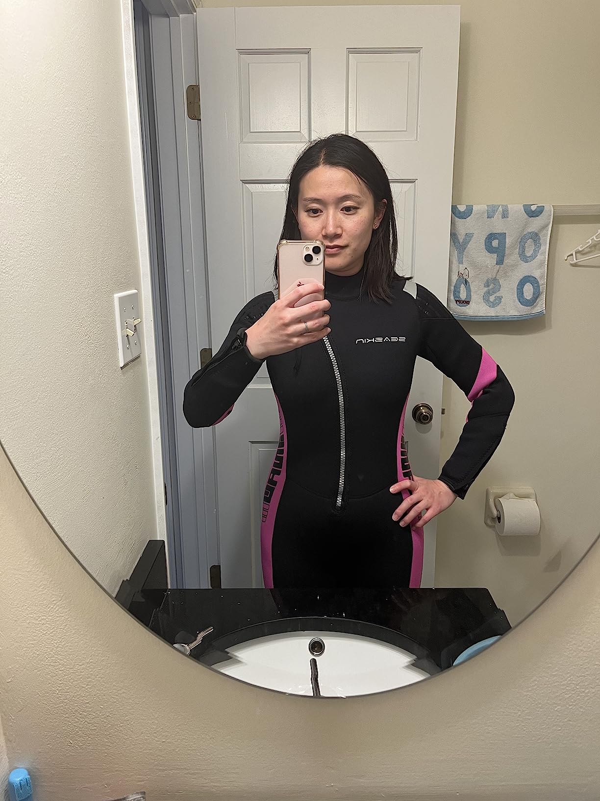 Seaskin Wetsuits for Men Women 3mm Front Zip Full Wetsuit customer photo 2
