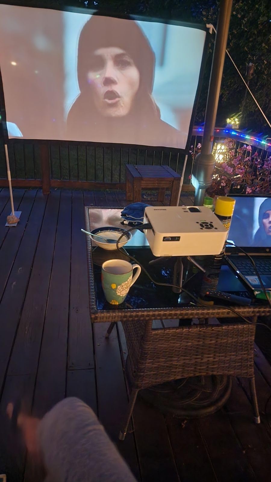 Native 1080P Projector with WiFi and Two-Way Bluetooth, Full HD Movie Projector for Outdoor Movies, 300