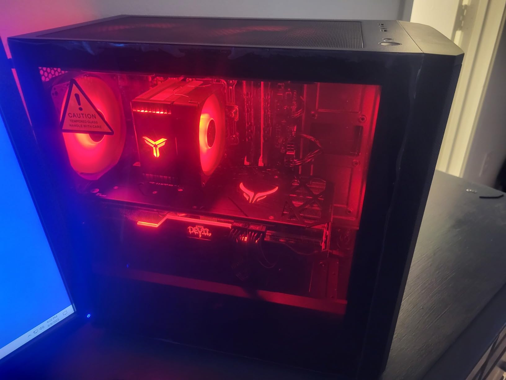 JONSBO CR1400 RGB CPU Air Cooler, 92mm PWM CPU Cooler with 4 Heat Pipes, Removable Computer PC Fans Easy to Install, Quiet Rainbow RGB Cooling Fan for Intel LGA 1851/1700/1200/115X, AMD AM4 AM5, Black customer photo 1