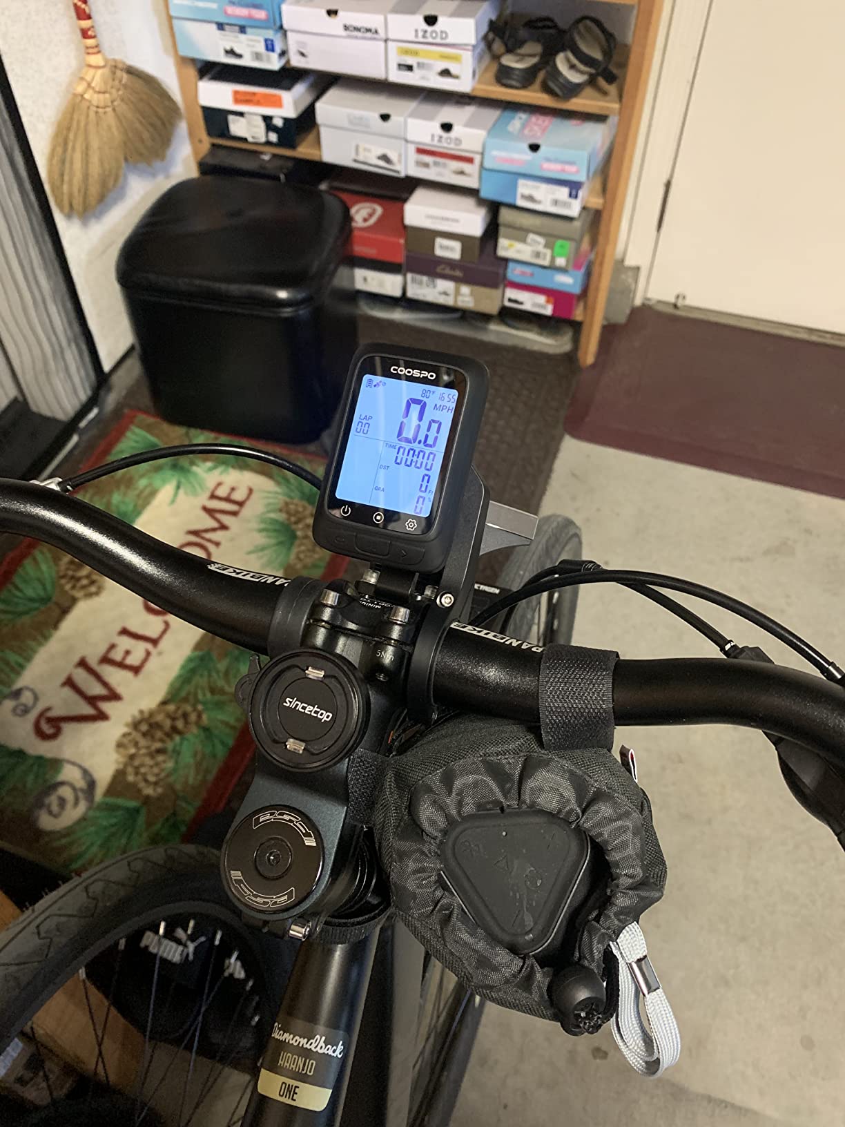 COOSPO Bike Computer GPS Wireless, ANT+ Cycling Computer GPS with Bluetooth, Multifunctional ANT+ Bicycle Computer GPS with 2.4 LCD Screen, Bike Speedometer with Auto Backlight IP67 customer photo 2
