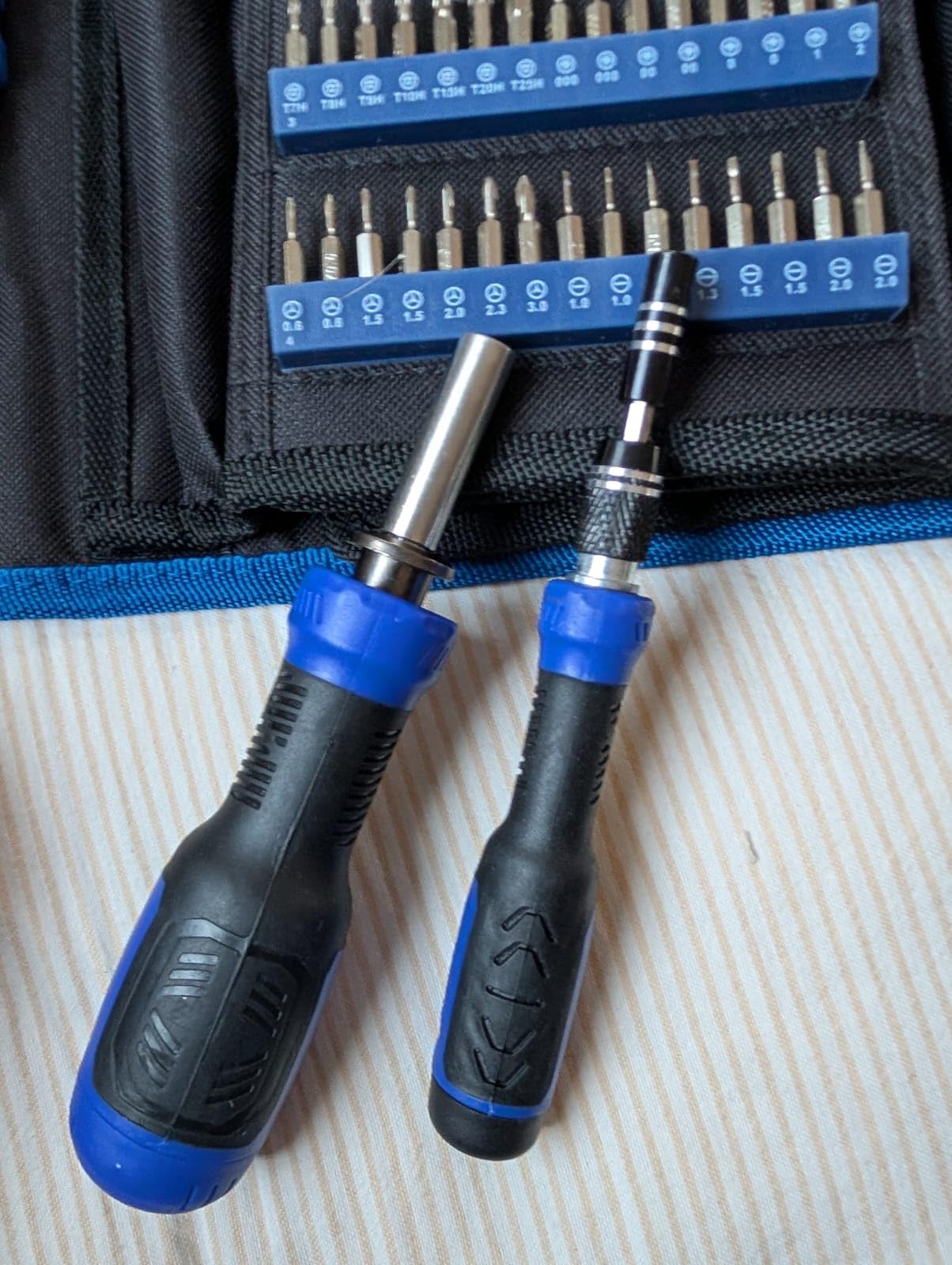 STREBITO 191-Piece Multi-Bit Screwdriver, Precision Screwdriver Set(Blue) | 1/4'' Nut Driver Home Improvement Tool Electronic Repair Kit for Computer, Phone, Laptop, PC, Cell Phone, PS4, Xbox, Nintendo customer photo 2
