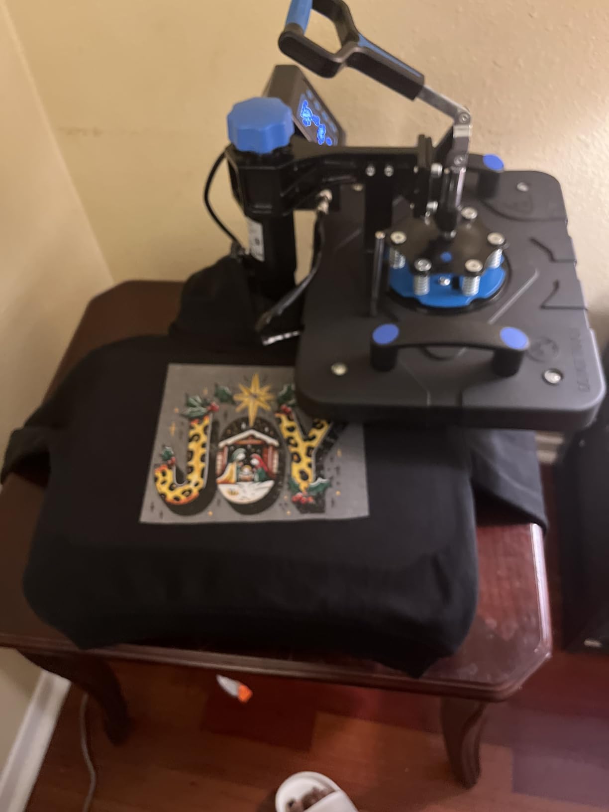 HORGELU Upgraded 5 in 1 Heat Press Machine 12x15 Inch Heat Transfer Machine 360-Degree Swing Away Multifunction Digital Sublimation Combo Heat Press for T Shirt Mug Hat Plate customer photo 1