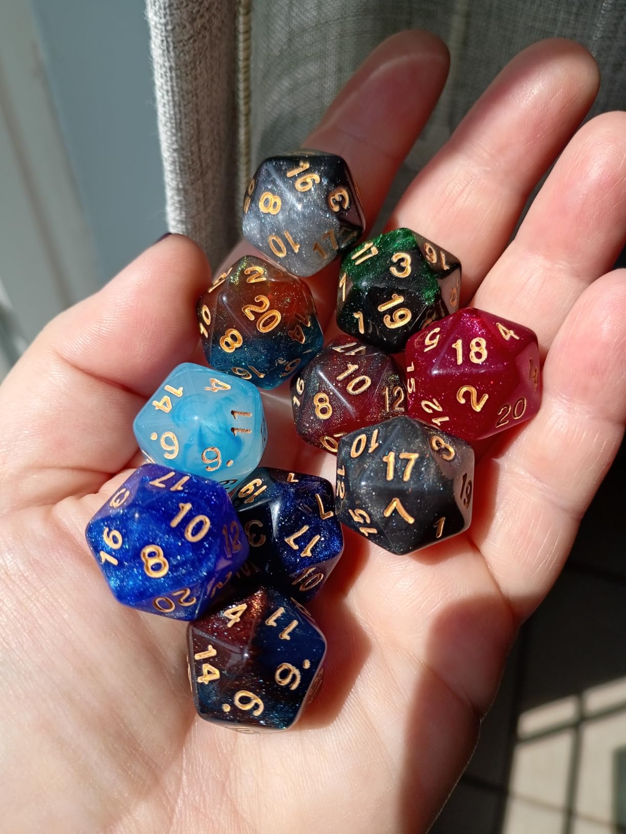 CiaraQ 182pcs Polyhedral Dice Set for Dungeon and Dragons MTG Table Games customer photo 2