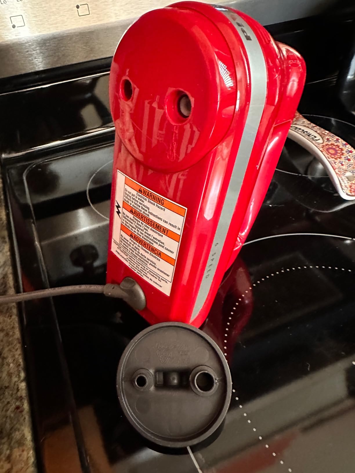 KitchenAid 6 Speed Hand Mixer with Flex Edge Beaters - KHM6118, Ice Blue customer photo 1