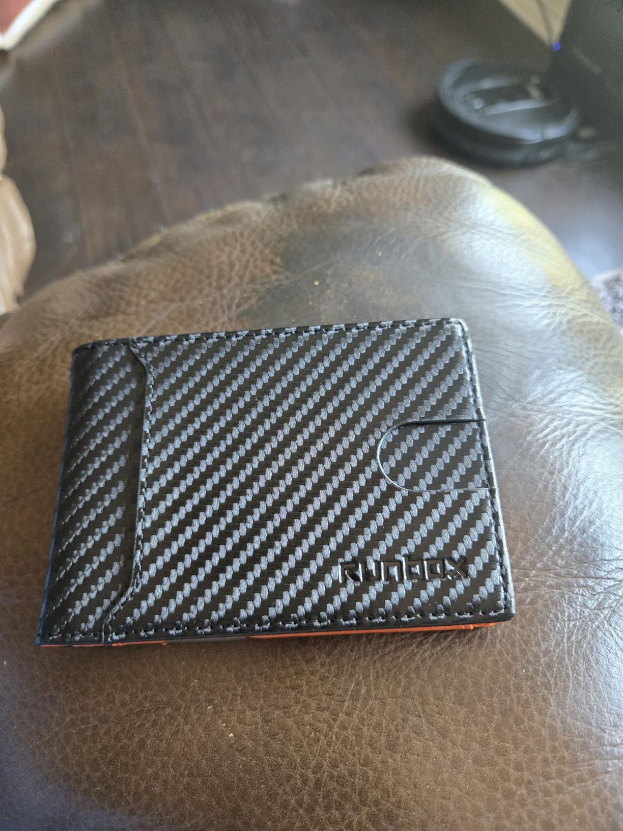 RUNBOX Slim Wallet for Men - RFID Blocking Leather Bifold with Money Clip | Minimalist Front Pocket Wallet Holds 11 Cards, Slim Thin Design, RFID Blocking Protection, Practical Birthday Gifts for Men customer photo 1