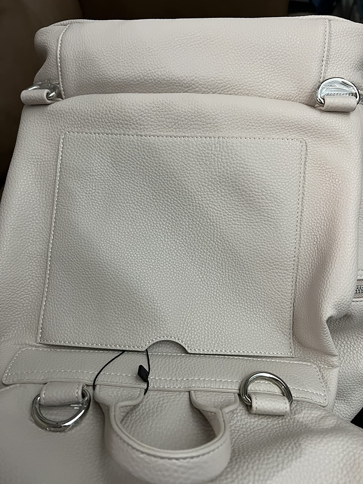 Citi Collective Journey Pearl Vegan Leather Diaper Bag Backpack | Elegant, Multifunctional, Travel Diaper Bag with Changing Pad, Stroller Straps & Insulated Bottle Pockets. customer photo 1