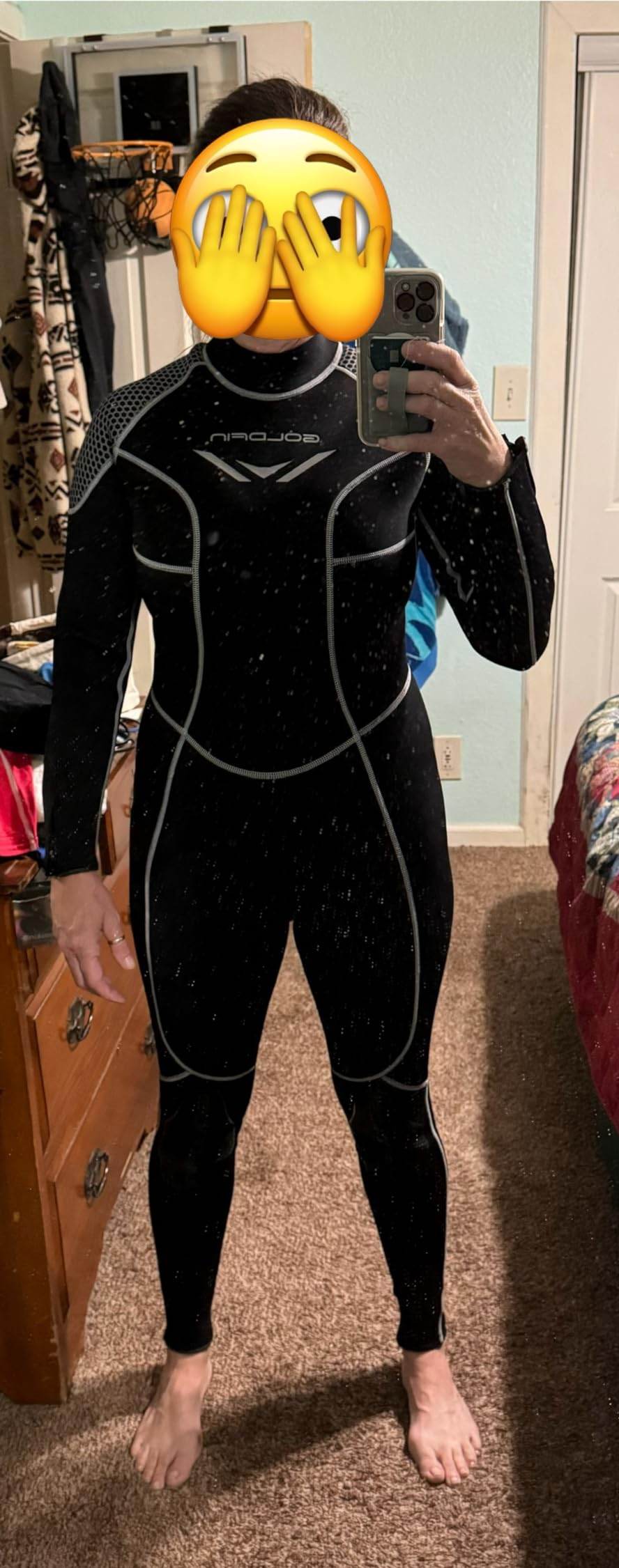 GoldFin Wetsuit for Women, Womens 3mm Wetsuits Fullbody Back Zipper customer photo 1