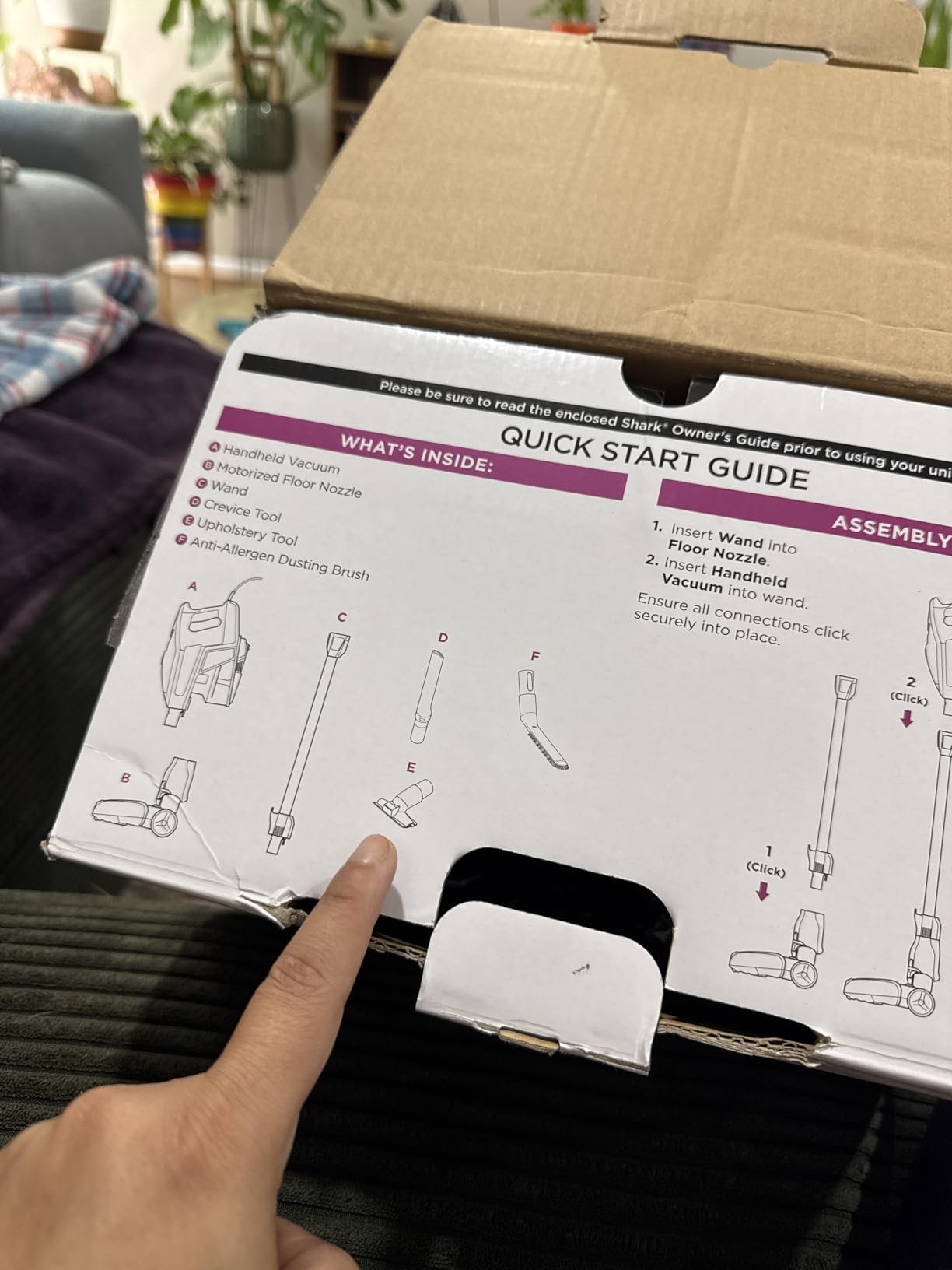 Shark HV371 Rocket Pro DLX Corded Stick, Removable Hand Vacuum, Advanced Swivel Steering, XL Cup, Crevice Tool, Upholstery Tool & Anti-Allergen Dust Brush, Fuchsia customer photo 1