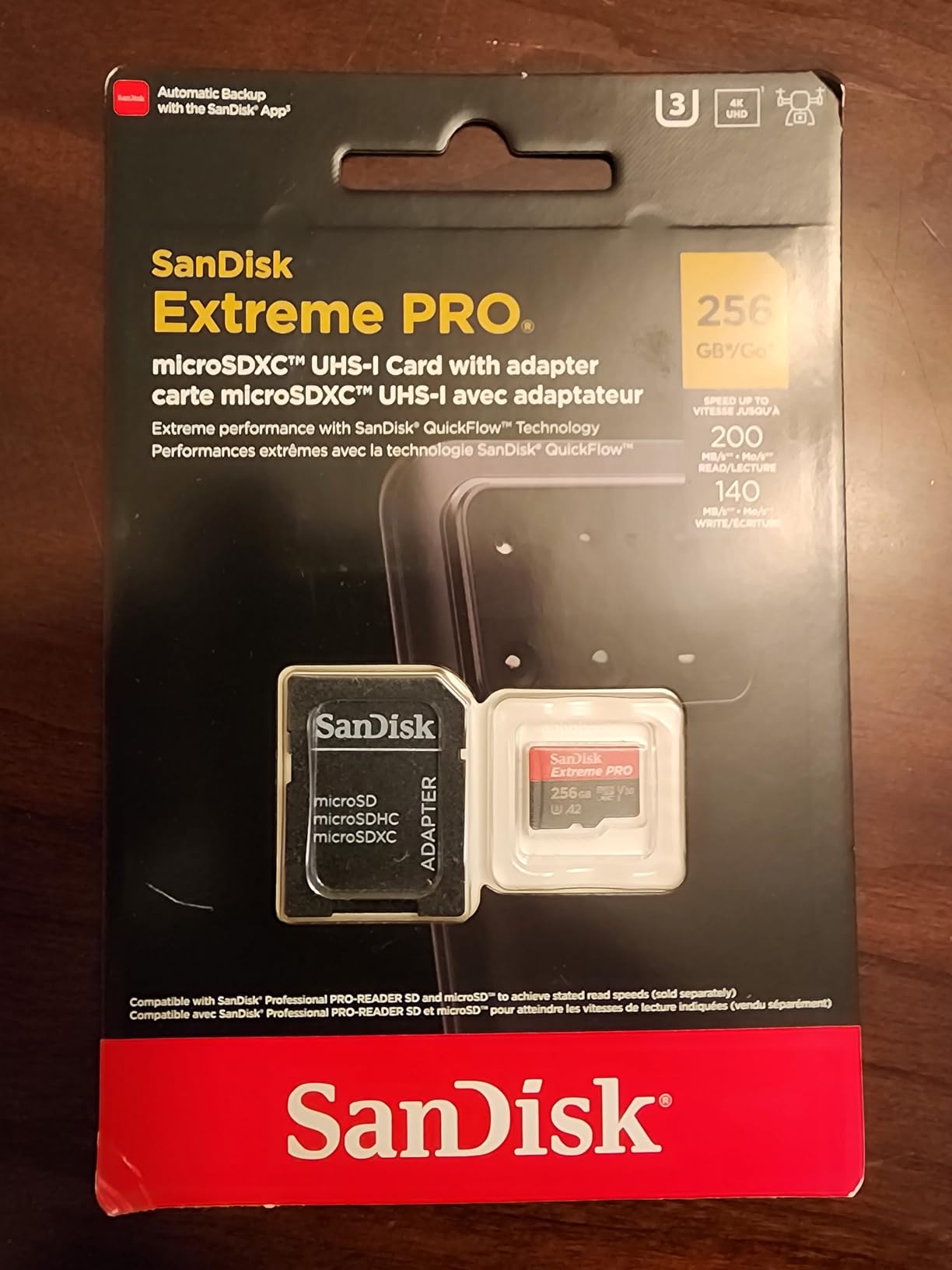 SanDisk Extreme PRO 256 GB Class 3/UHS-I (U3) V30 microSDXC customer photo 2