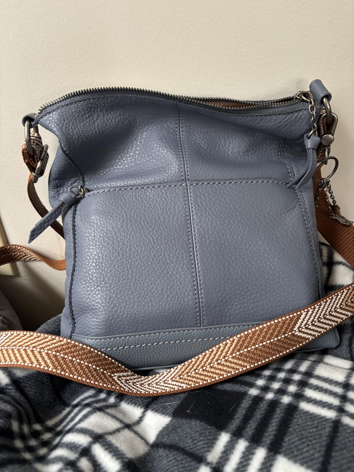 The Sak Lucia Leather Crossbody Purse - Premium Leather Women's Handbag for Everyday & Travel - Cross Body Bag With Zipper customer photo 1