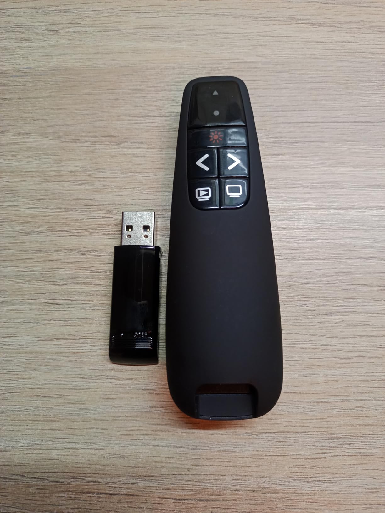 Presentation Clicker for PowerPoint, Wireless Presenter Remote with Laser | Ergonomic PowerPoint Remote Clicker with Red Laser Pointer for Computer Laptop/Windows/Mac/PPT/Google Slides Advancer customer photo 2