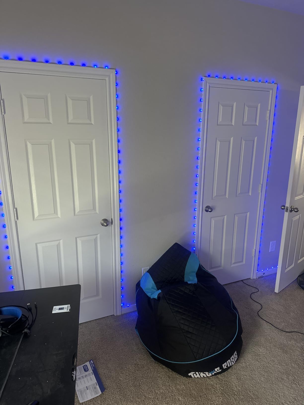 Keepsmile 100ft Led Strip Lights (2 Rolls of 50ft) Bluetooth Smart App Control Music Sync Color Changing RGB Led Light Strip with Remote,Led Lights for Bedroom Room Home Decor Party Festival customer photo 1