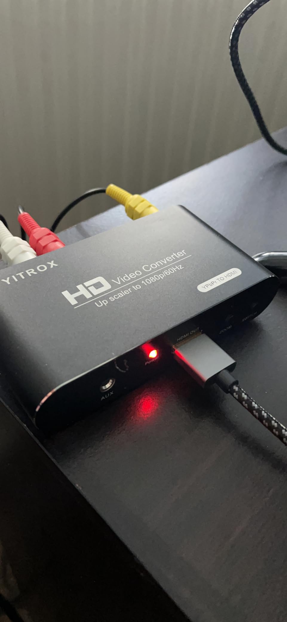 Component to HDMI Converter Upscaler Scaler, YPbPr to HDMI Converter Support 1080P for Wii, PS2, PS3, Xbox 360, Blu ray Player, DVD and More customer photo 1