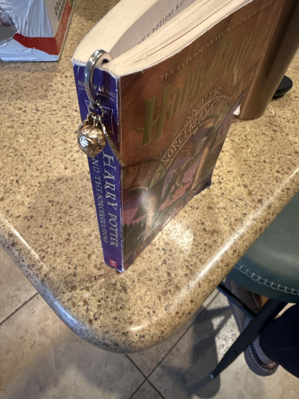 Harry Potter Metal Bookmark with Hanging Charm Golden Snitch Hogwarts Reading Gifts Book Lovers Gift Box customer photo 1