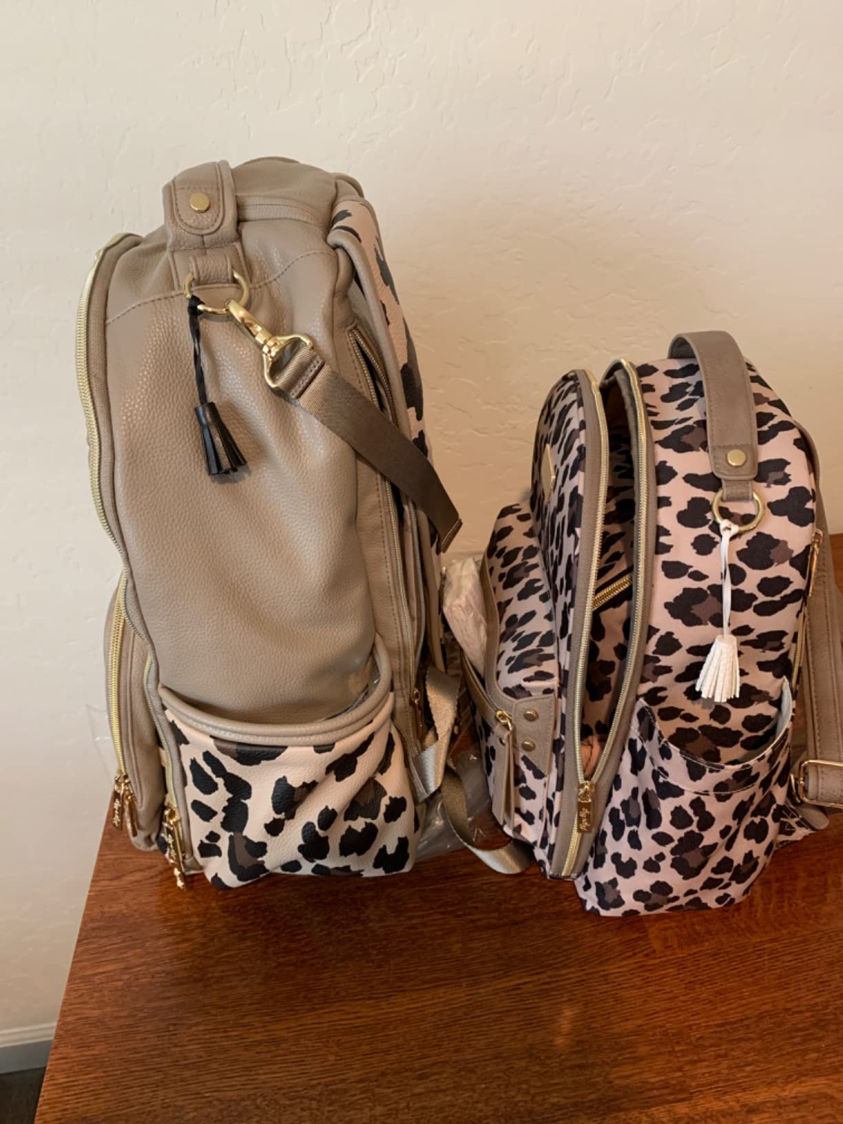 Itzy Ritzy Boss Plus Large Diaper Bag Backpack with 19 Pockets (Cognac) | Includes 2 Insulated Bottle Pockets, Changing Pad, Stroller Clips, Comfortable Padded Straps, Easy-to Clean, Travel-Ready customer photo 1