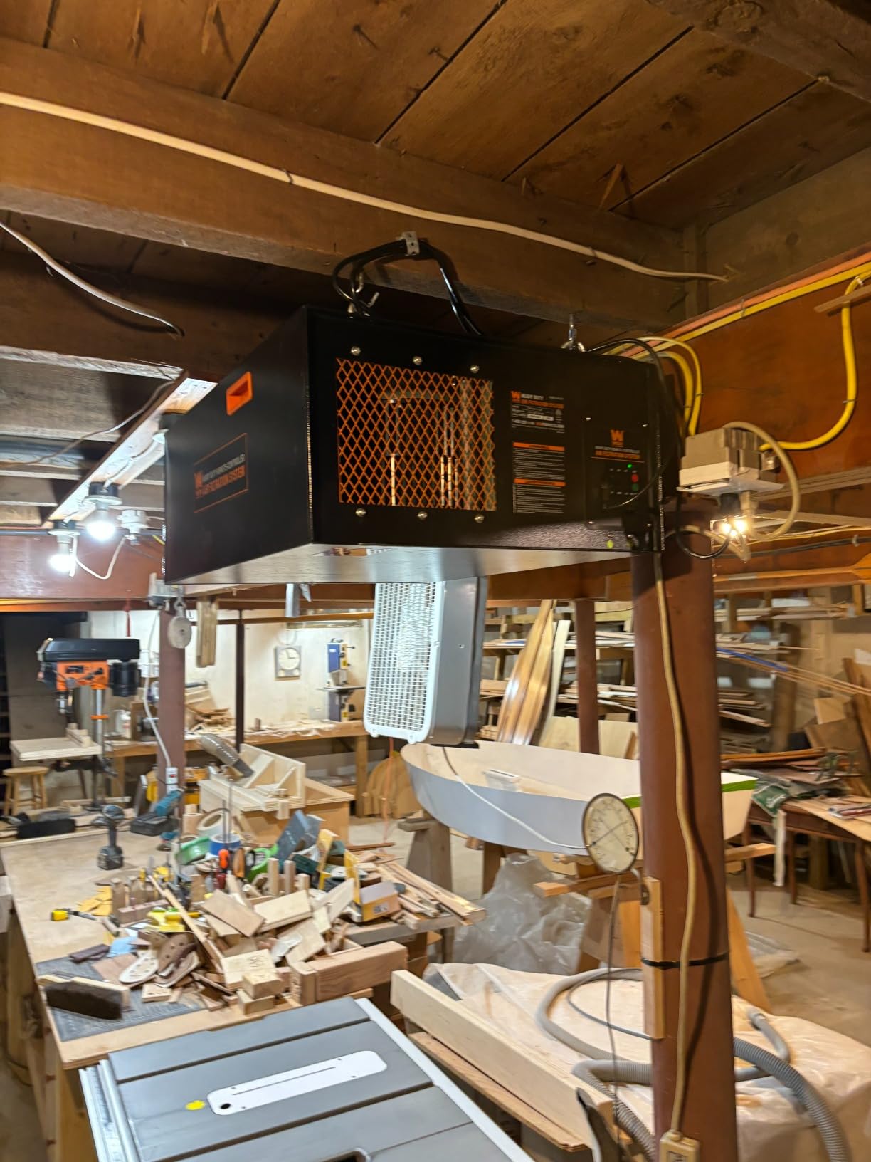 WEN AF1270 4.2-Amp 3-Speed Remote-Controlled Industrial-Strength Air Filtration System (750/950/1270 CFM), Black customer photo 2