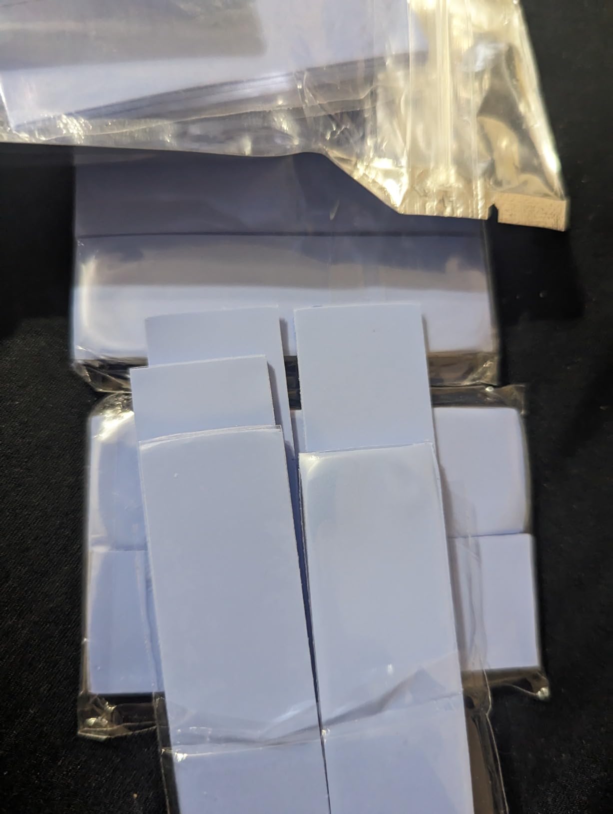 30 Pack Thermal Pads, 20x67 mm by 5 Thickness 0.5 | 1 | 1.5 | 2 | 3 mm, Thermal Conductivity 2.0 W/m.k, Self-Adhesive & Soft, Ideal for Repairing and Cooling Electronics customer photo 2