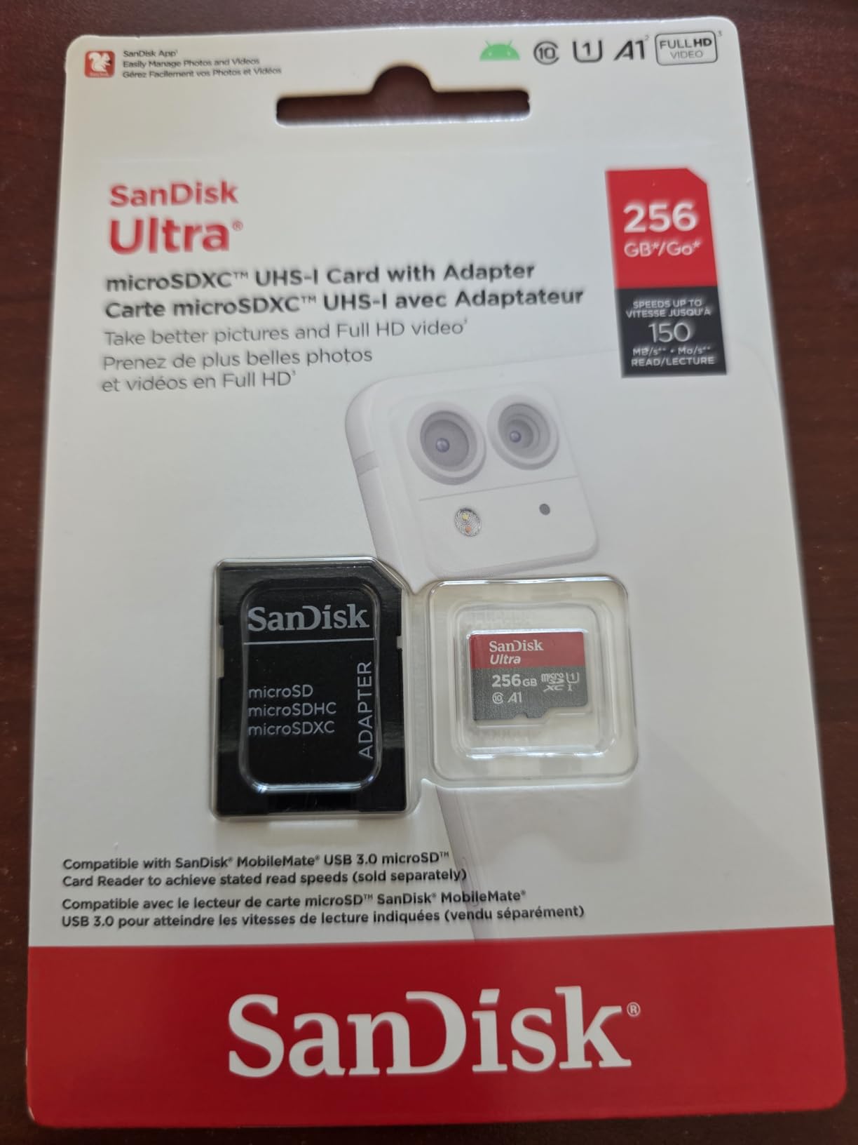 SANDISK 256GB Ultra microSDXC UHS-I Memory Card with Adapter - Up to 150MB/s, C10, U1, Full HD, A1, MicroSD Card - SDSQUAC-256G-GN6MA customer photo 2