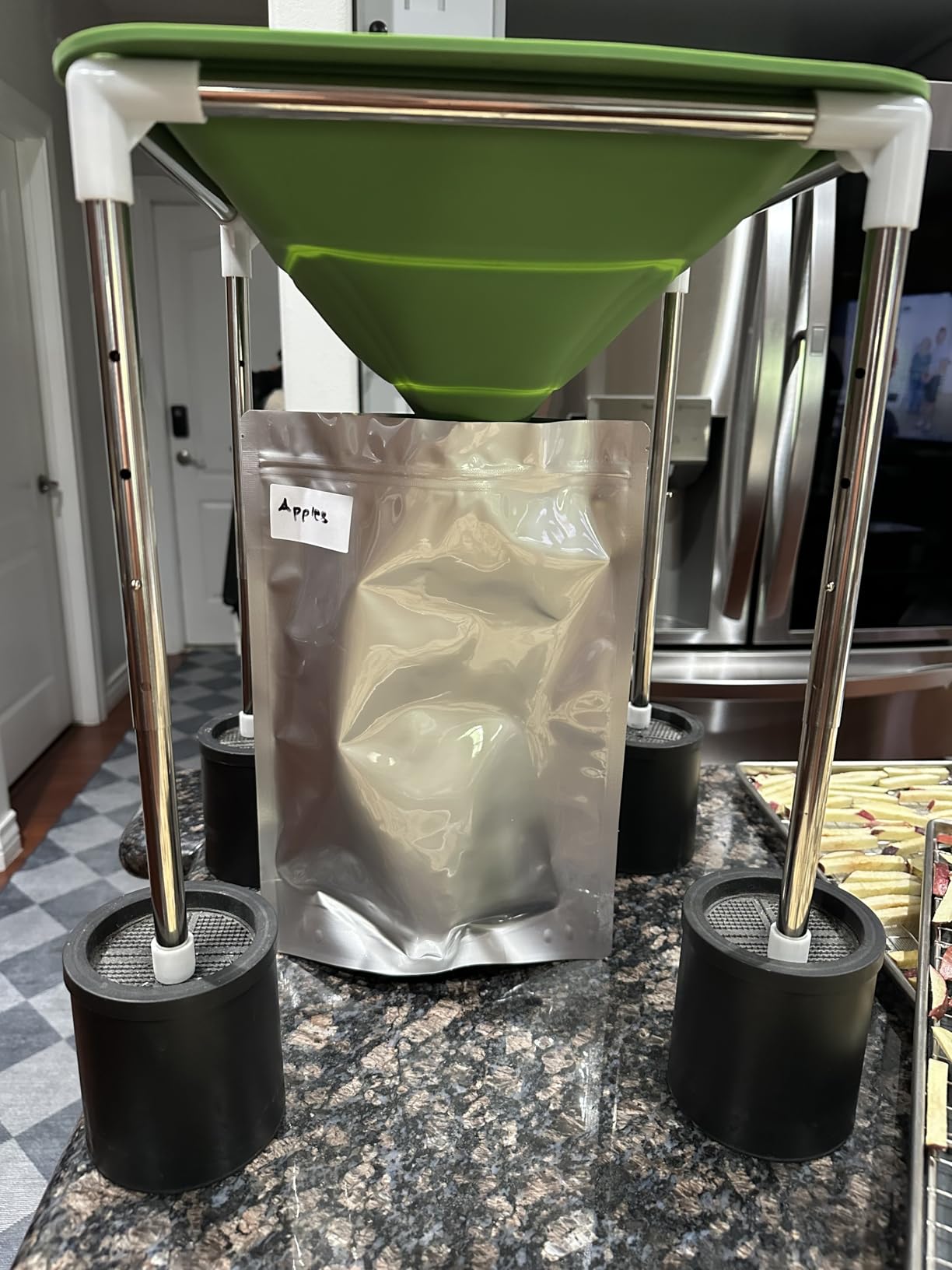 Wallaby 50 Count 1-Quart Gusset Mylar Bags with Labels, 12 Mil Total Thickness Long-Term Food Storage Pouches, 10x7 Stand-Up Zipper Heat-Sealable Airtight Packaging - Silver customer photo 2
