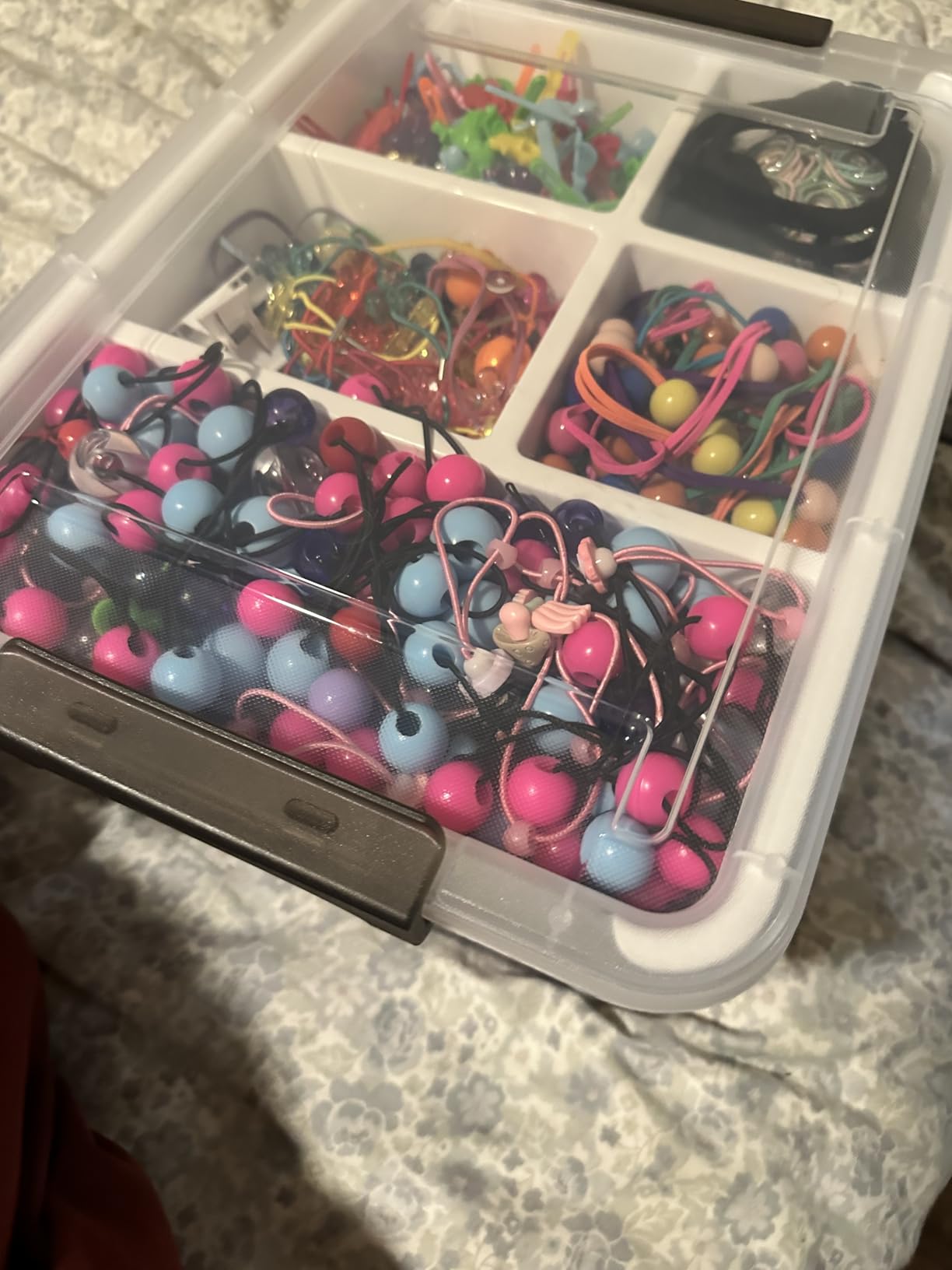 Citylife 17QT Clear Craft Organizers and Storage Box with Removable Tray | Stackable Art Supply Organizer Storage Bins with Lids for Beads, Markers, Sewing, Tools, Playdoh, Coloring Books, Made in USA customer photo 2